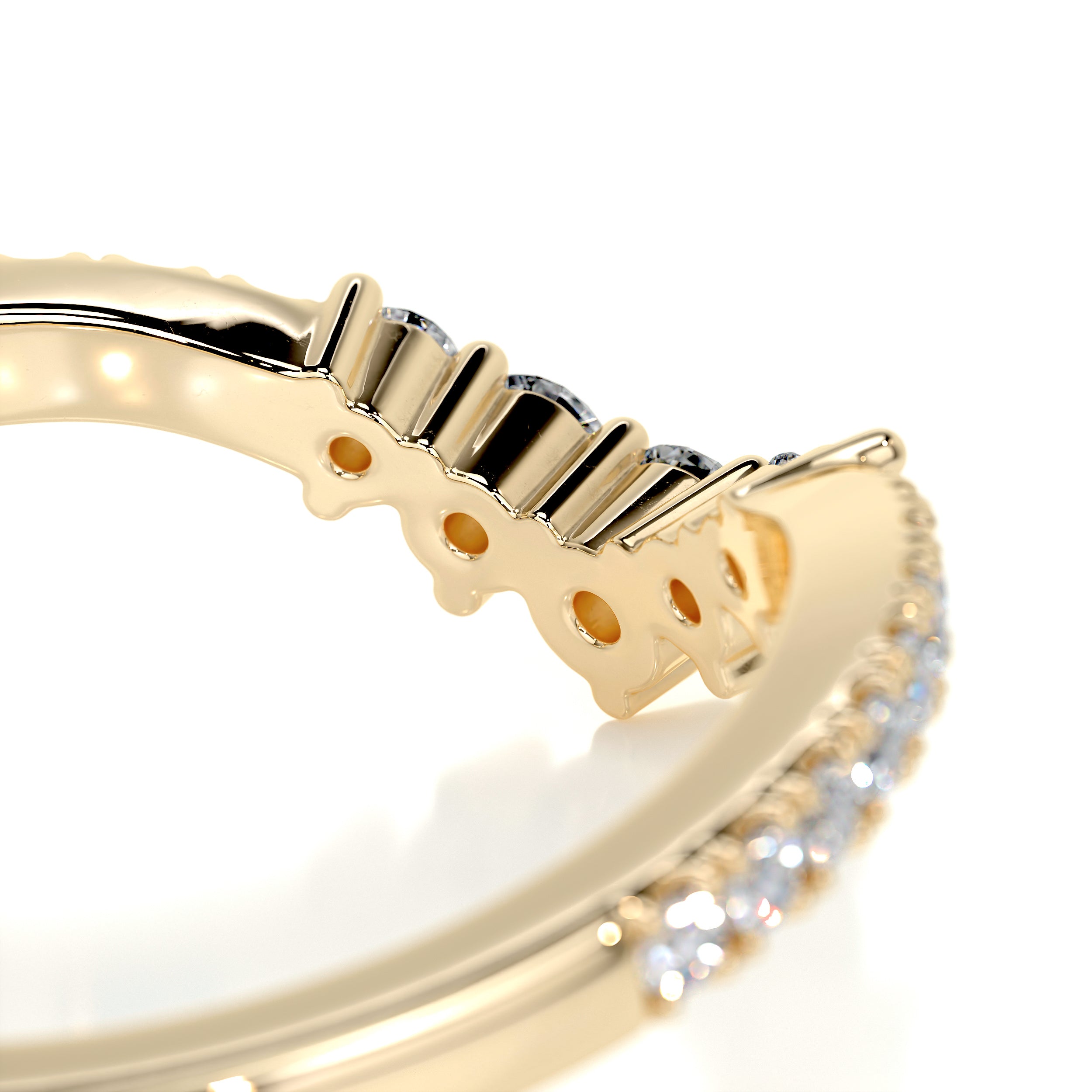 Mia Diamond Wedding Ring (0.35 Carat) -18K Yellow Gold