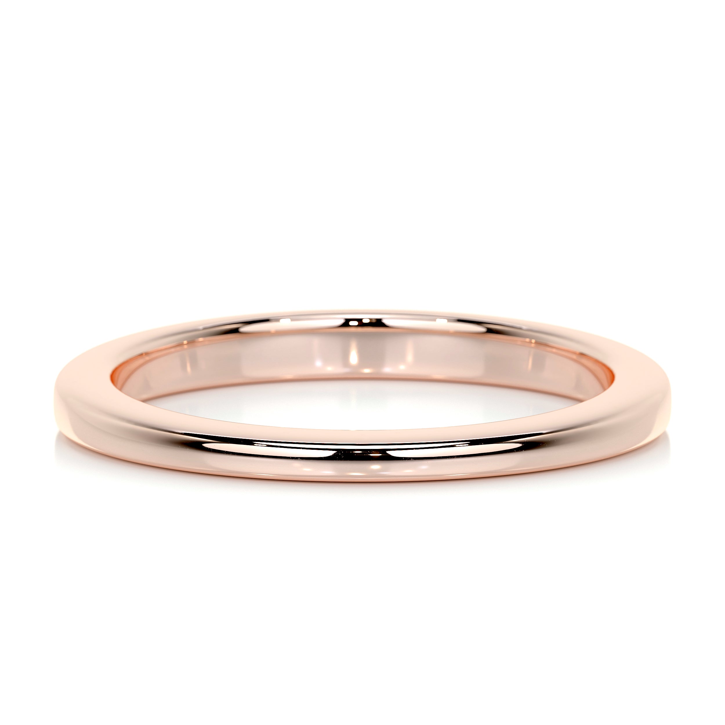 Alex Men's Wedding Band -14K Rose Gold