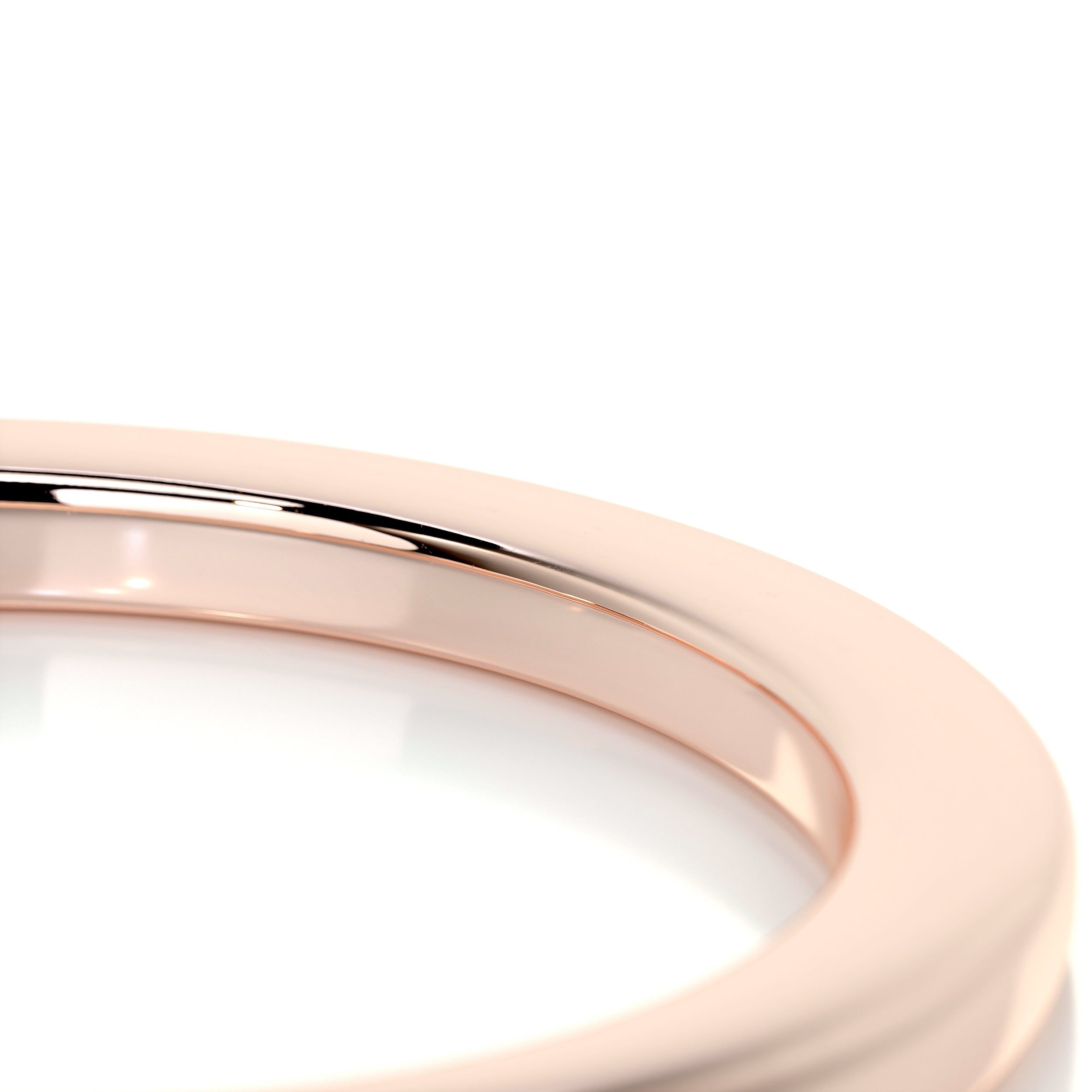 Alex Men's Wedding Band -14K Rose Gold