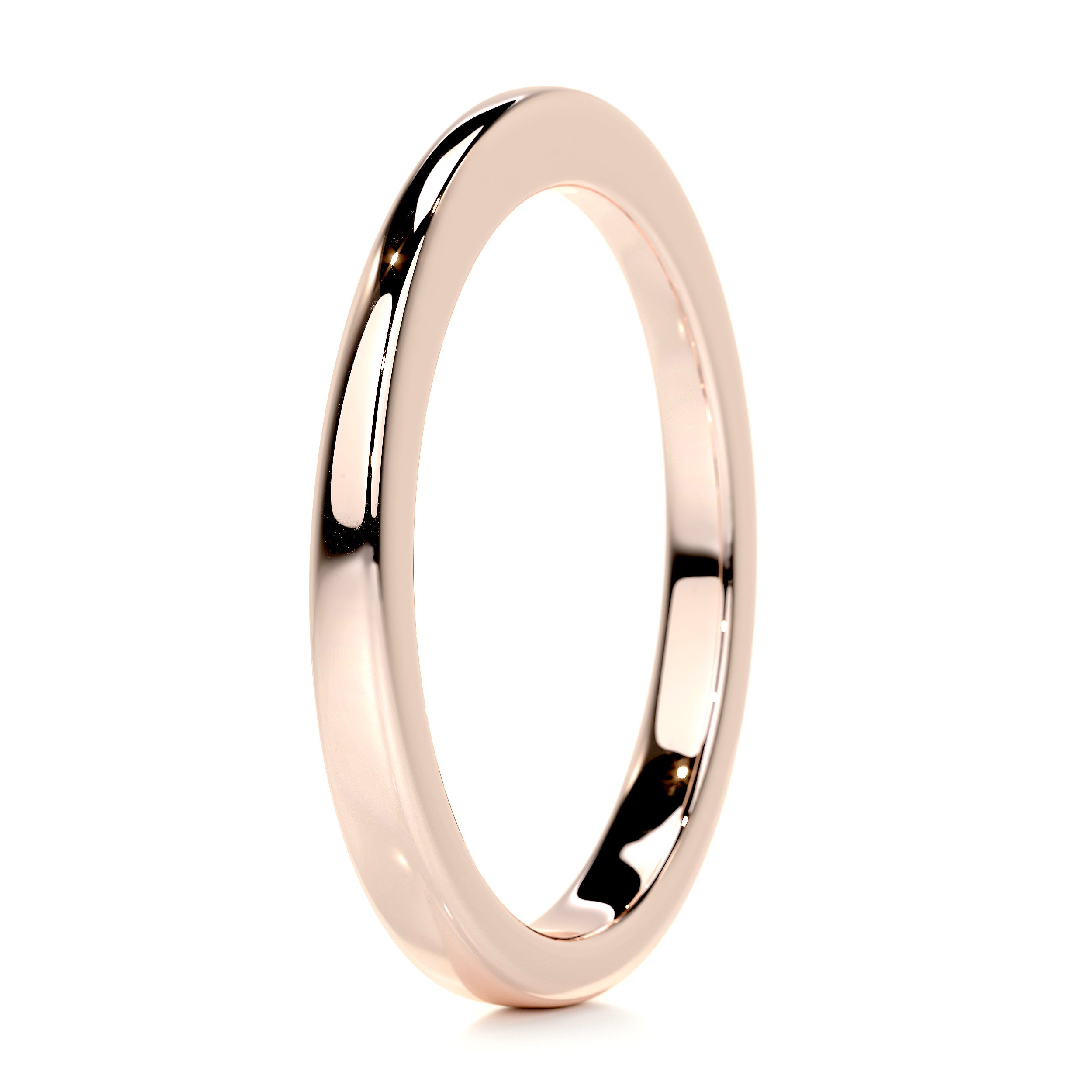 Alex Men's Wedding Band -14K Rose Gold