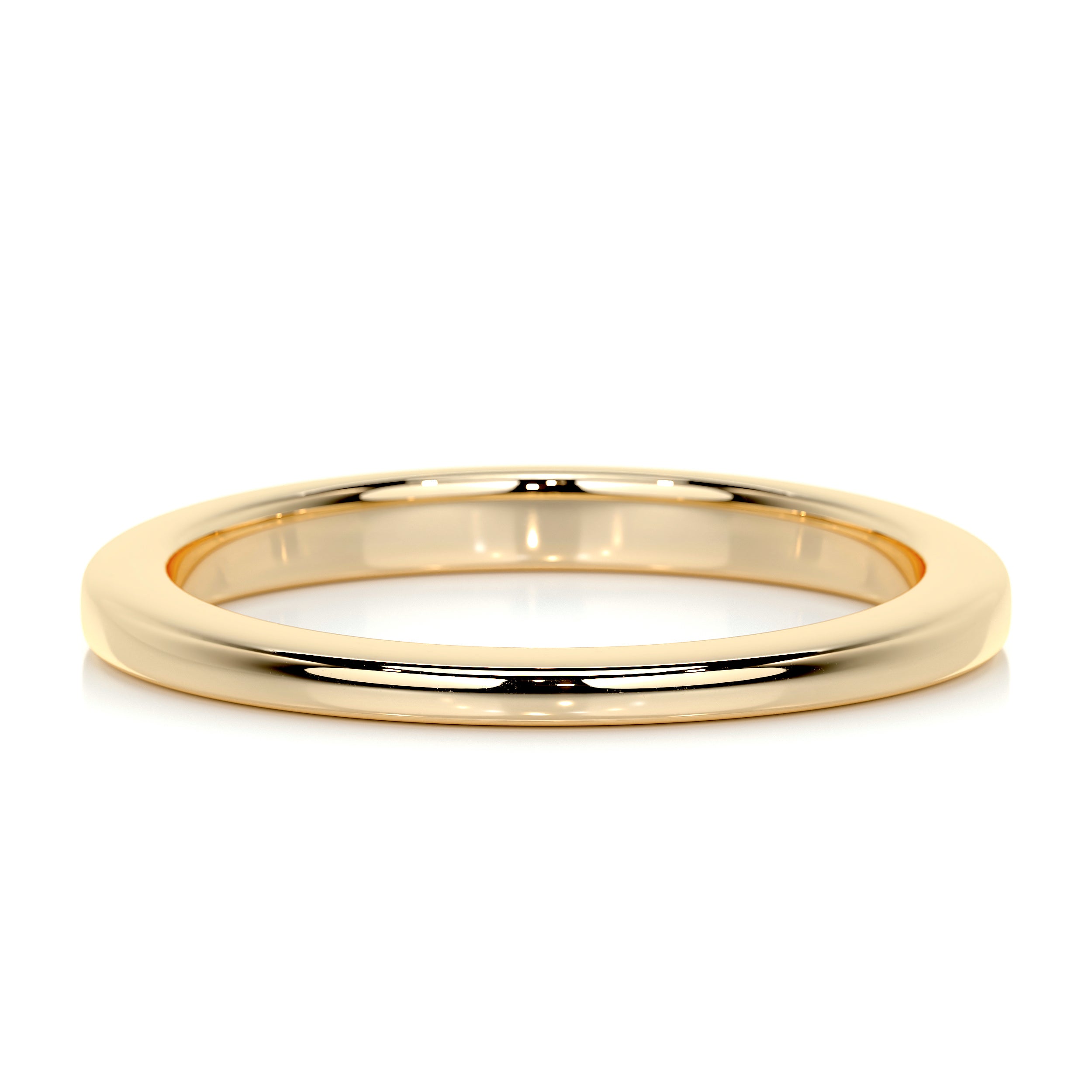Alex Men's Wedding Band -18K Yellow Gold