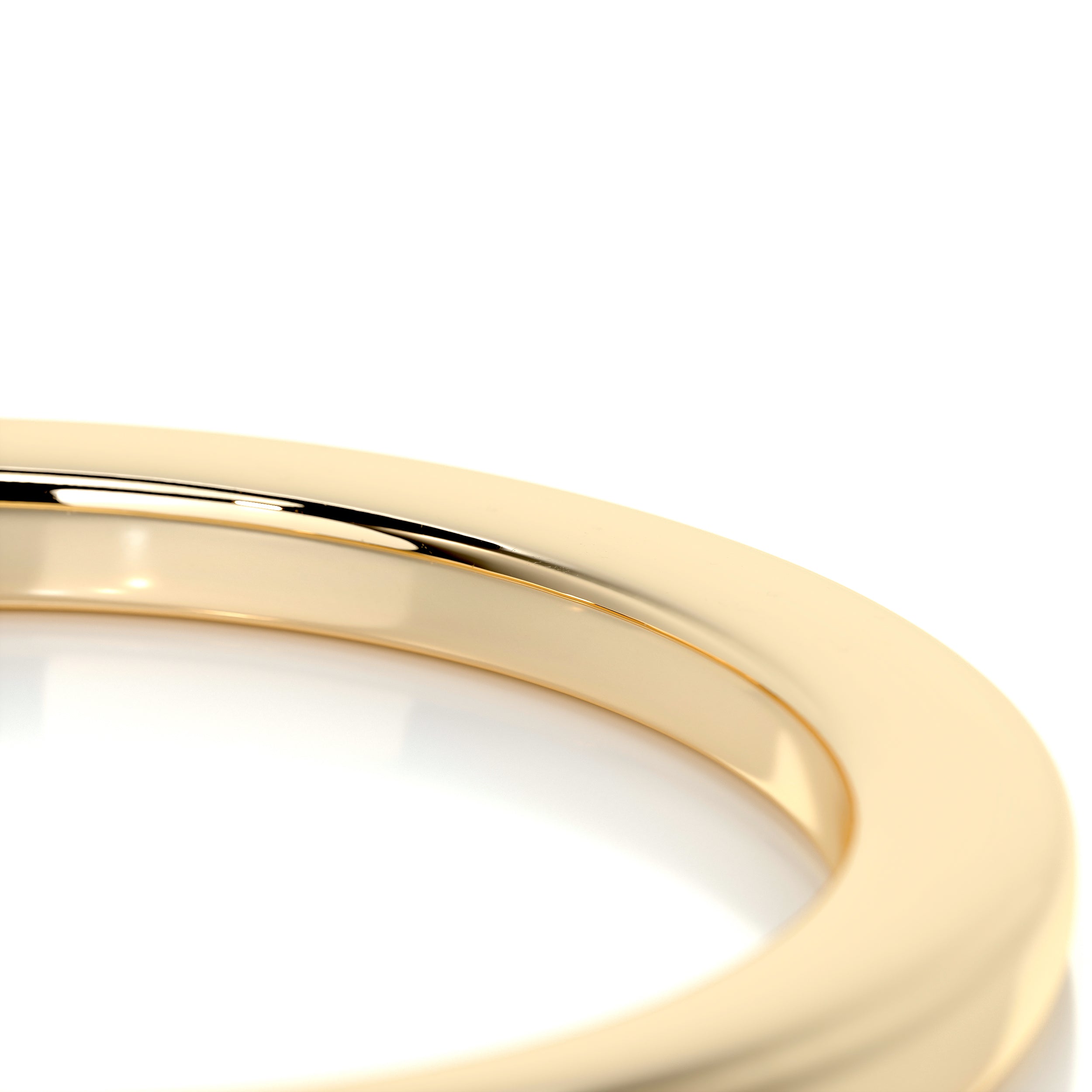 Alex Men's Wedding Band -18K Yellow Gold