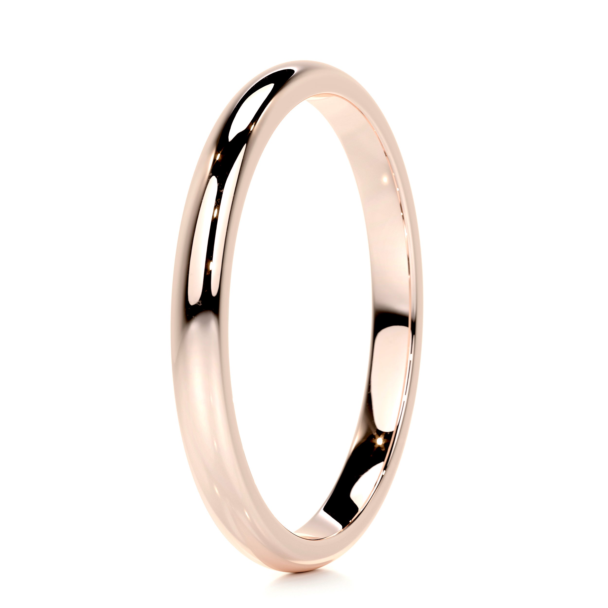 Jessi Men's Wedding Band -14K Rose Gold