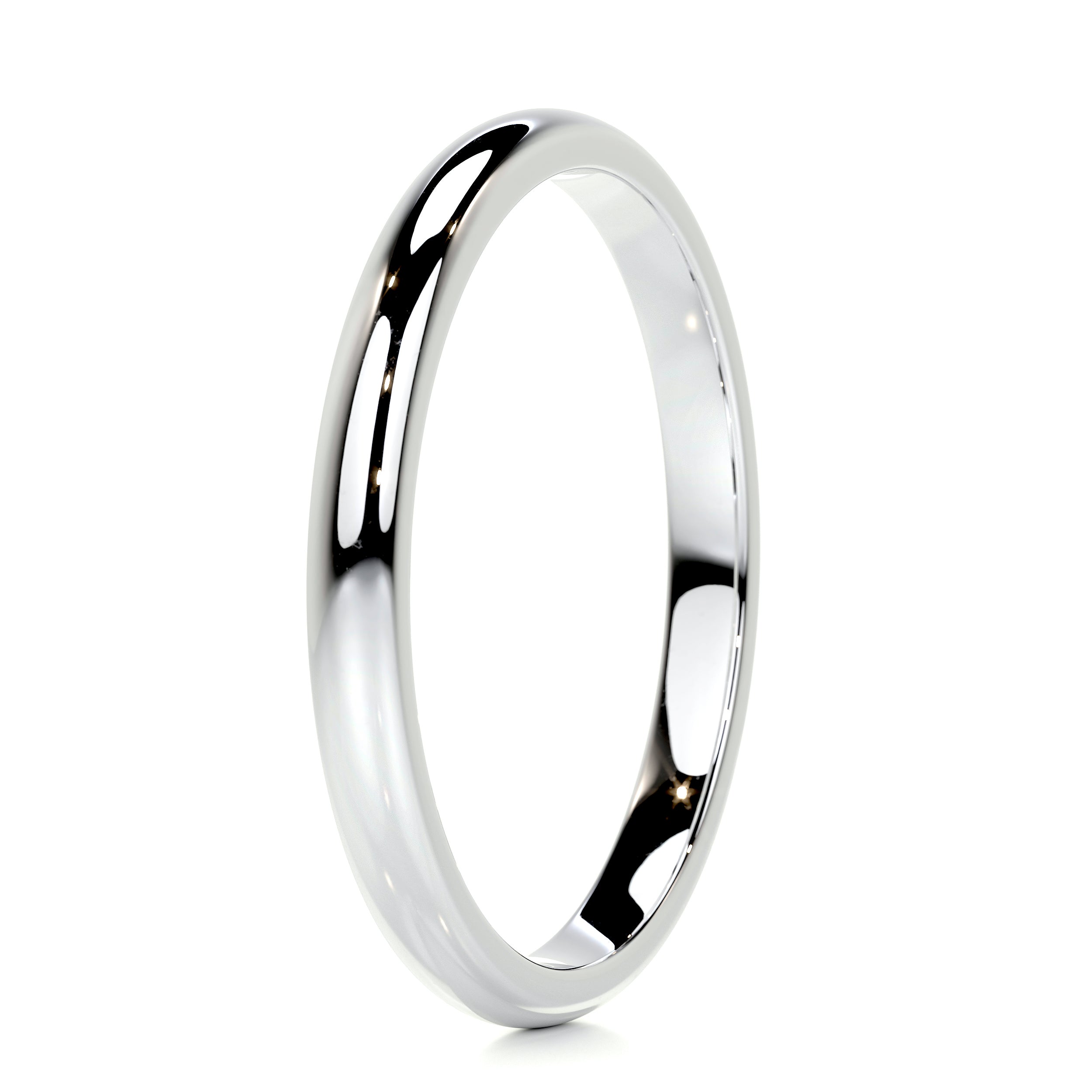 Jessi Men's Wedding Band -14K White Gold