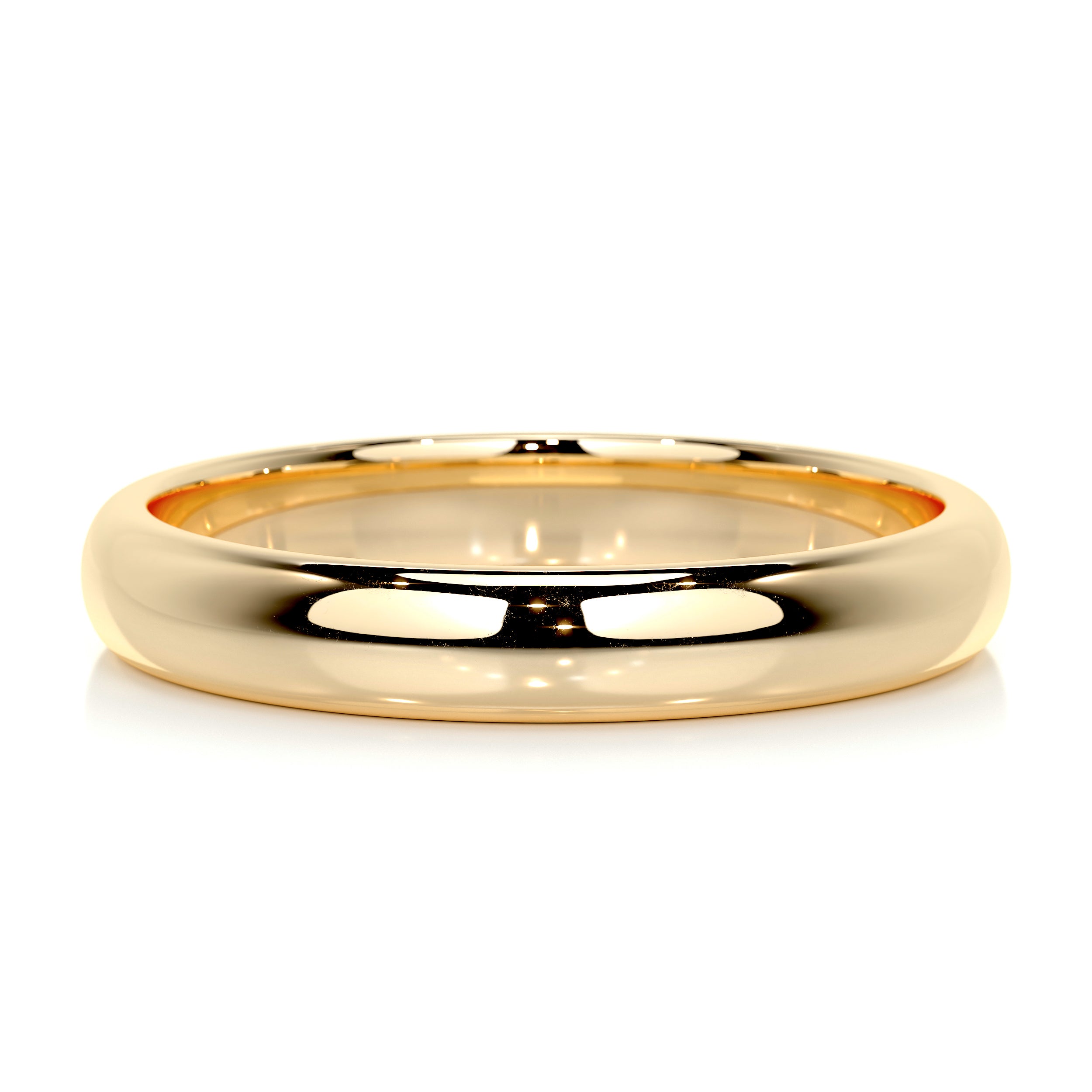 Chris Men's Wedding Band -18K Yellow Gold