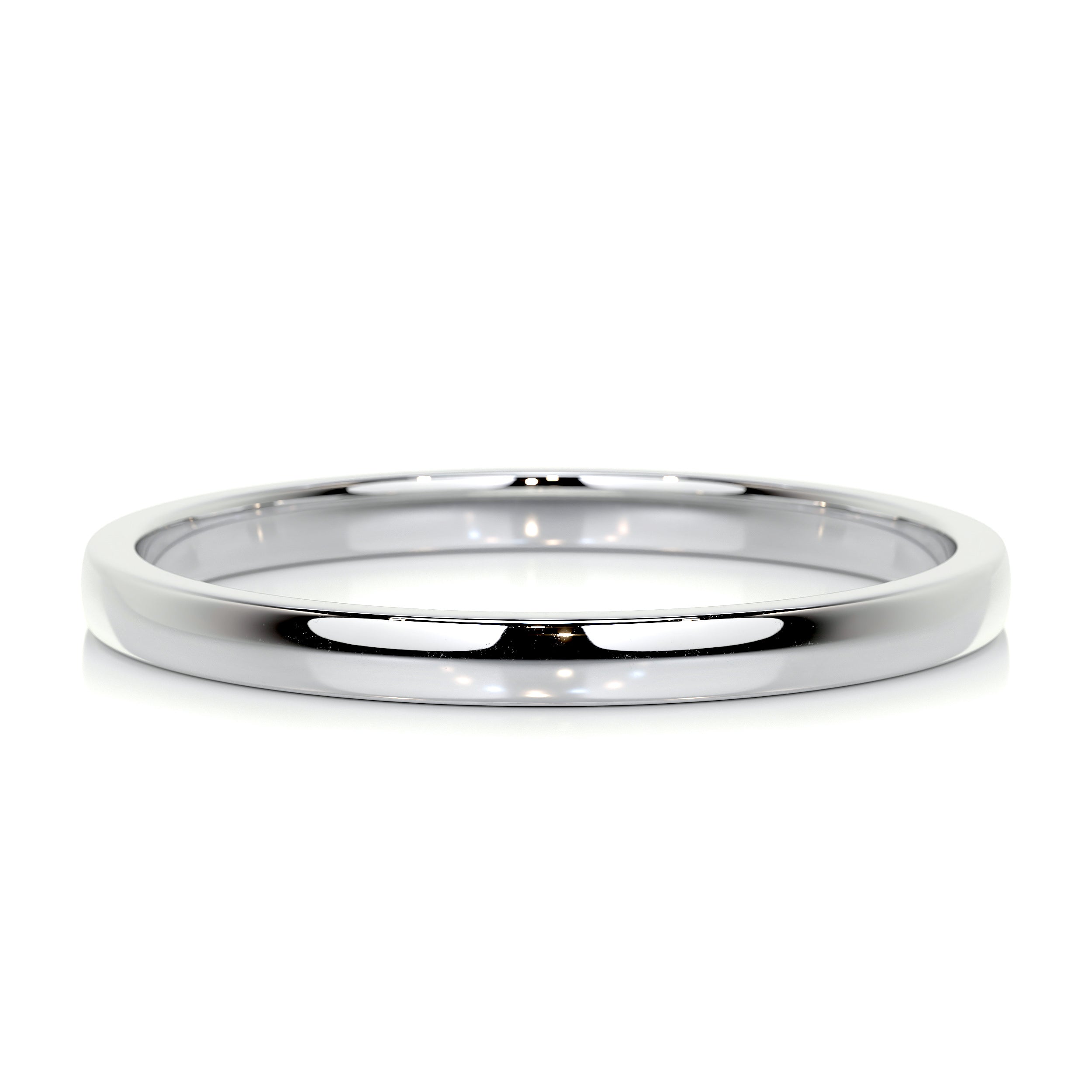 Jack Men's Wedding Band -14K White Gold