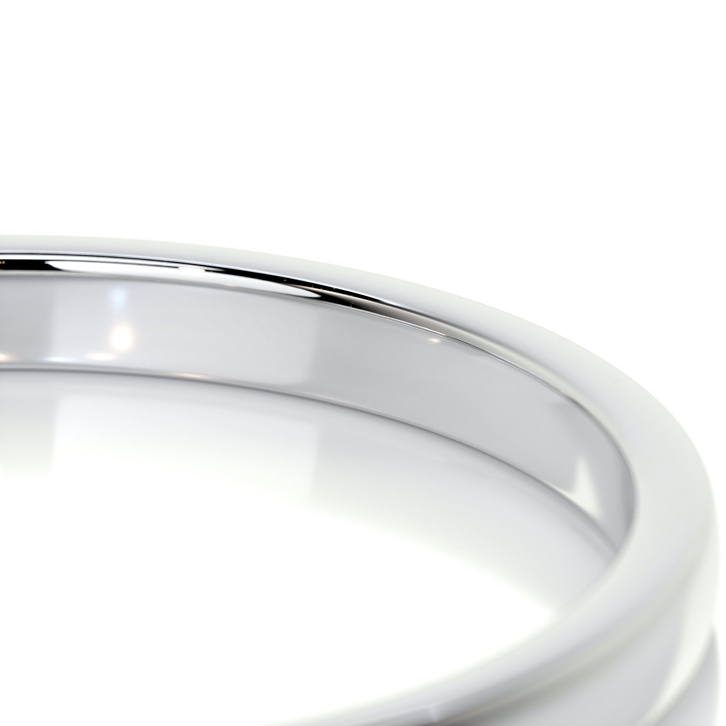 Jack Men's Wedding Band -14K White Gold