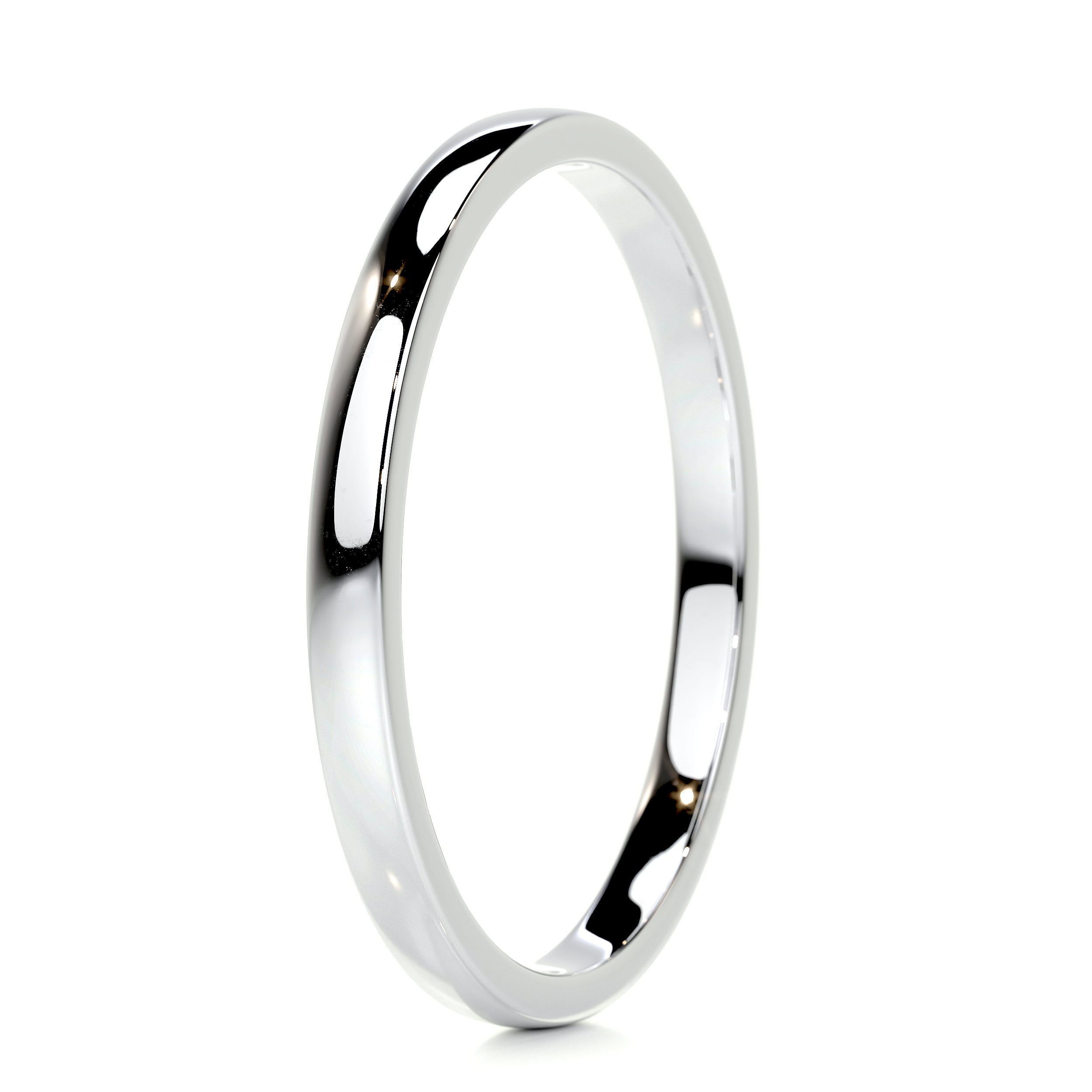 Jack Men's Wedding Band -14K White Gold