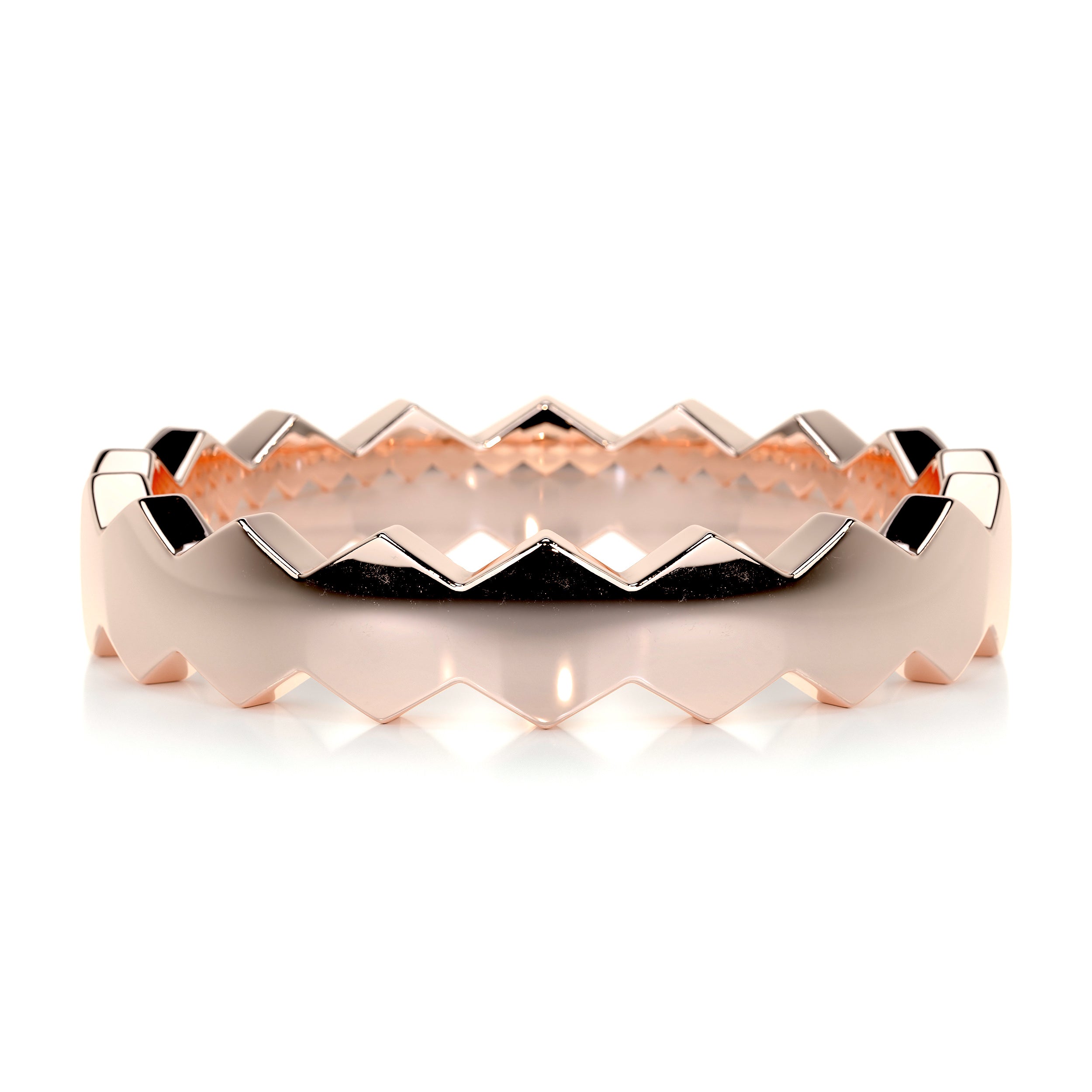 Gilles Men's Wedding Band -14K Rose Gold