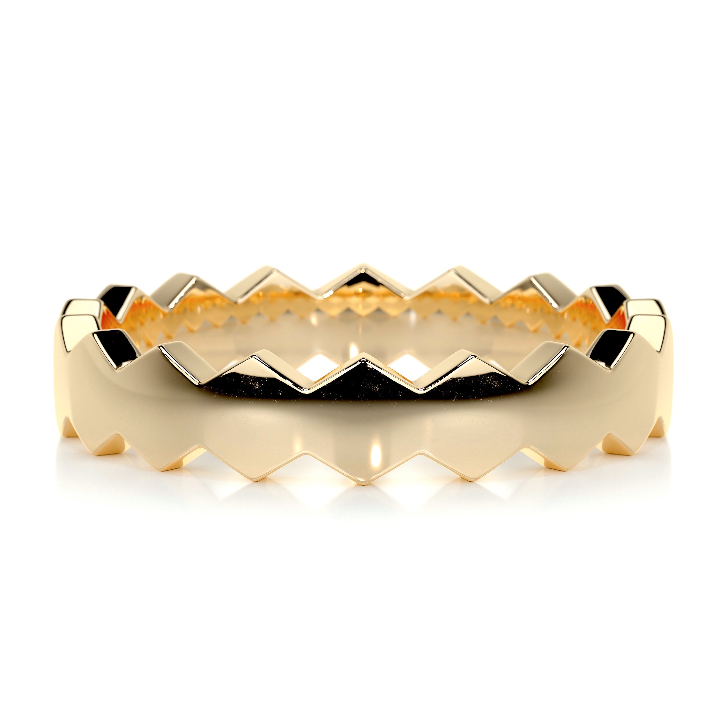 Gilles Men's Wedding Band -18K Yellow Gold