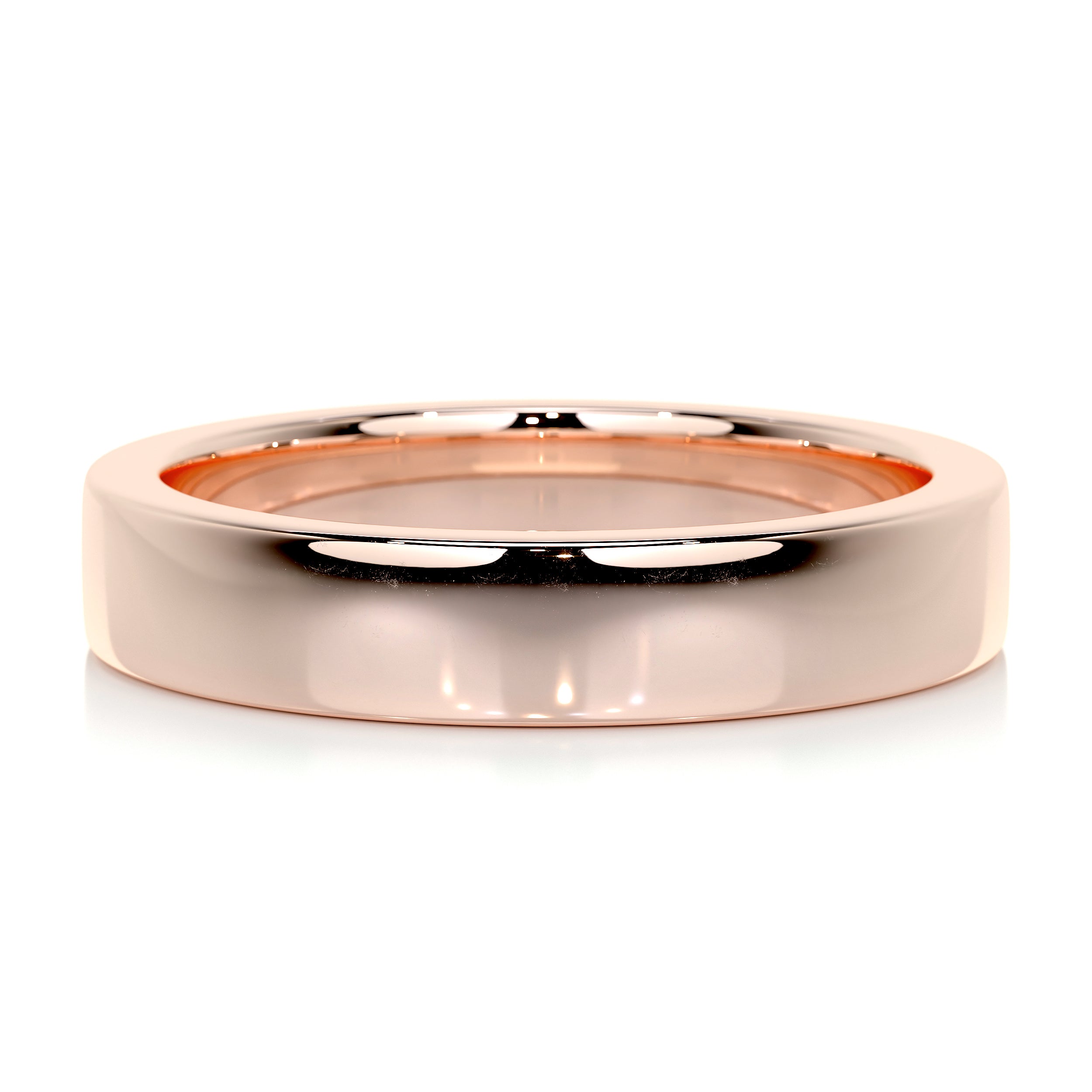 Travis Men's Wedding Band -14K Rose Gold