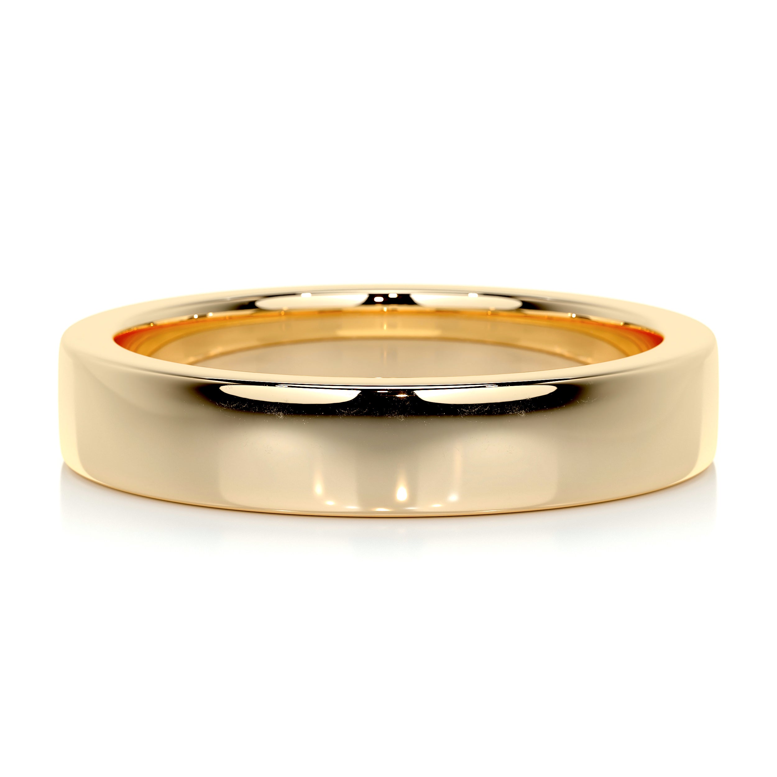 Travis Men's Wedding Band -18K Yellow Gold