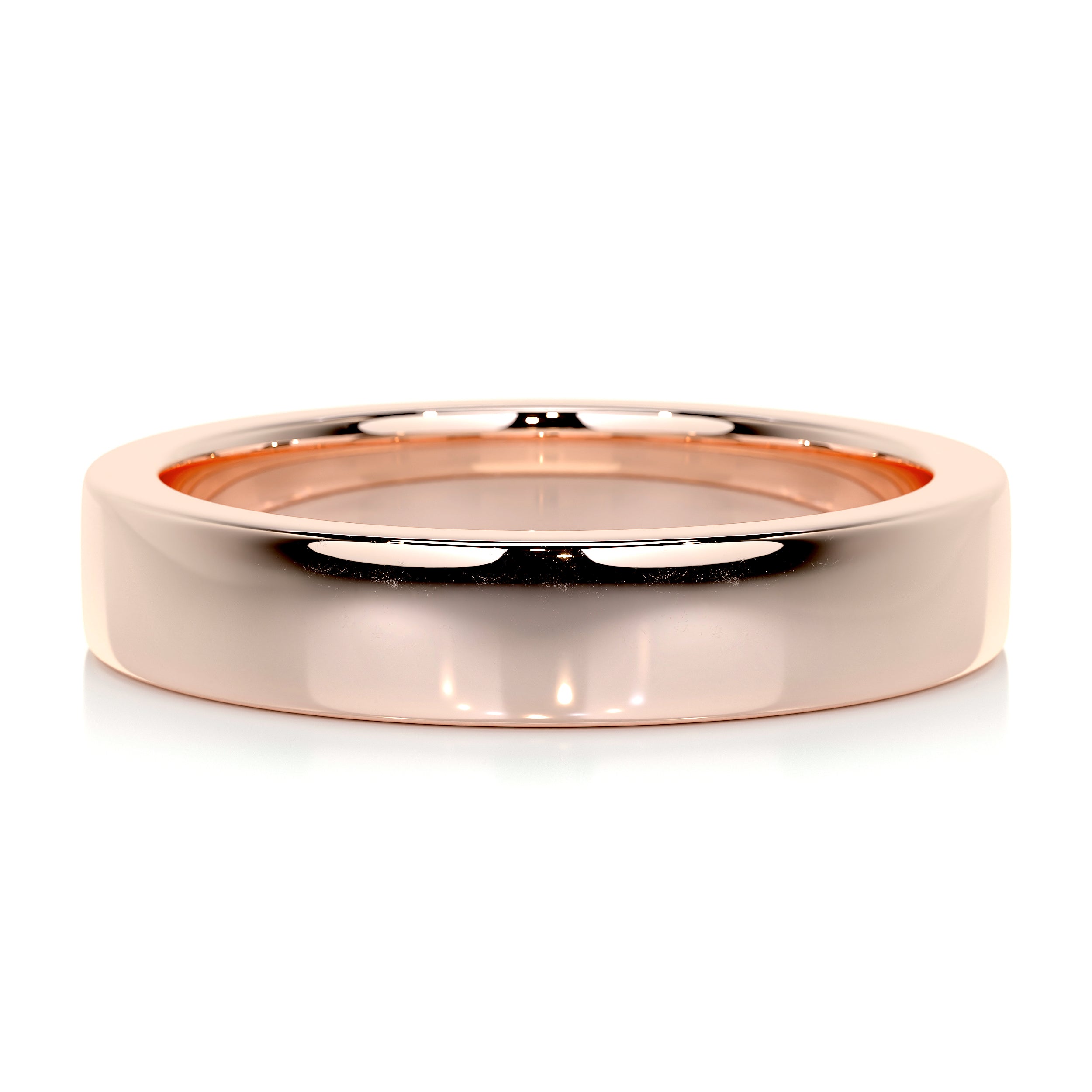 Peter Men's Wedding Band -14K Rose Gold