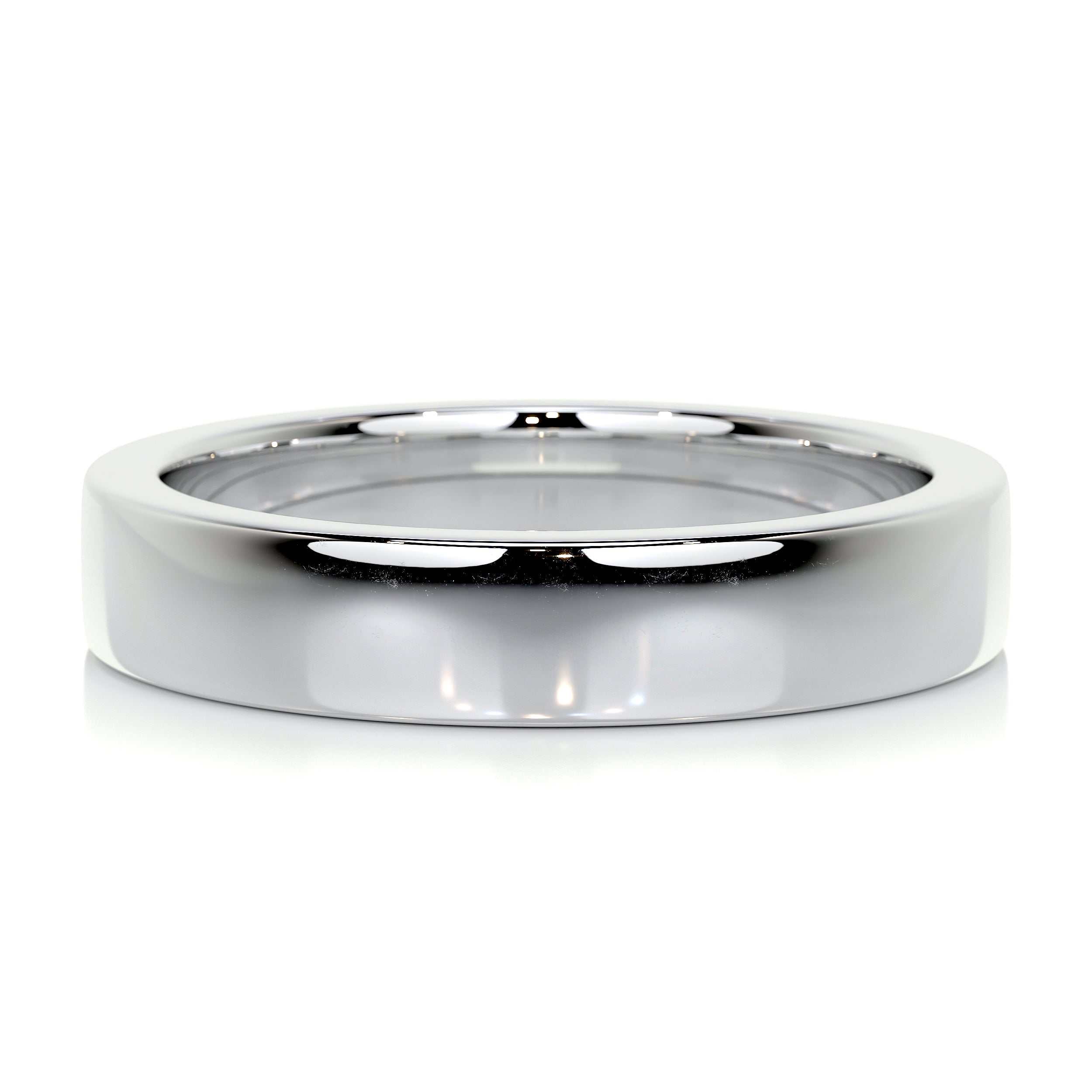 Peter Men's Wedding Band -14K White Gold