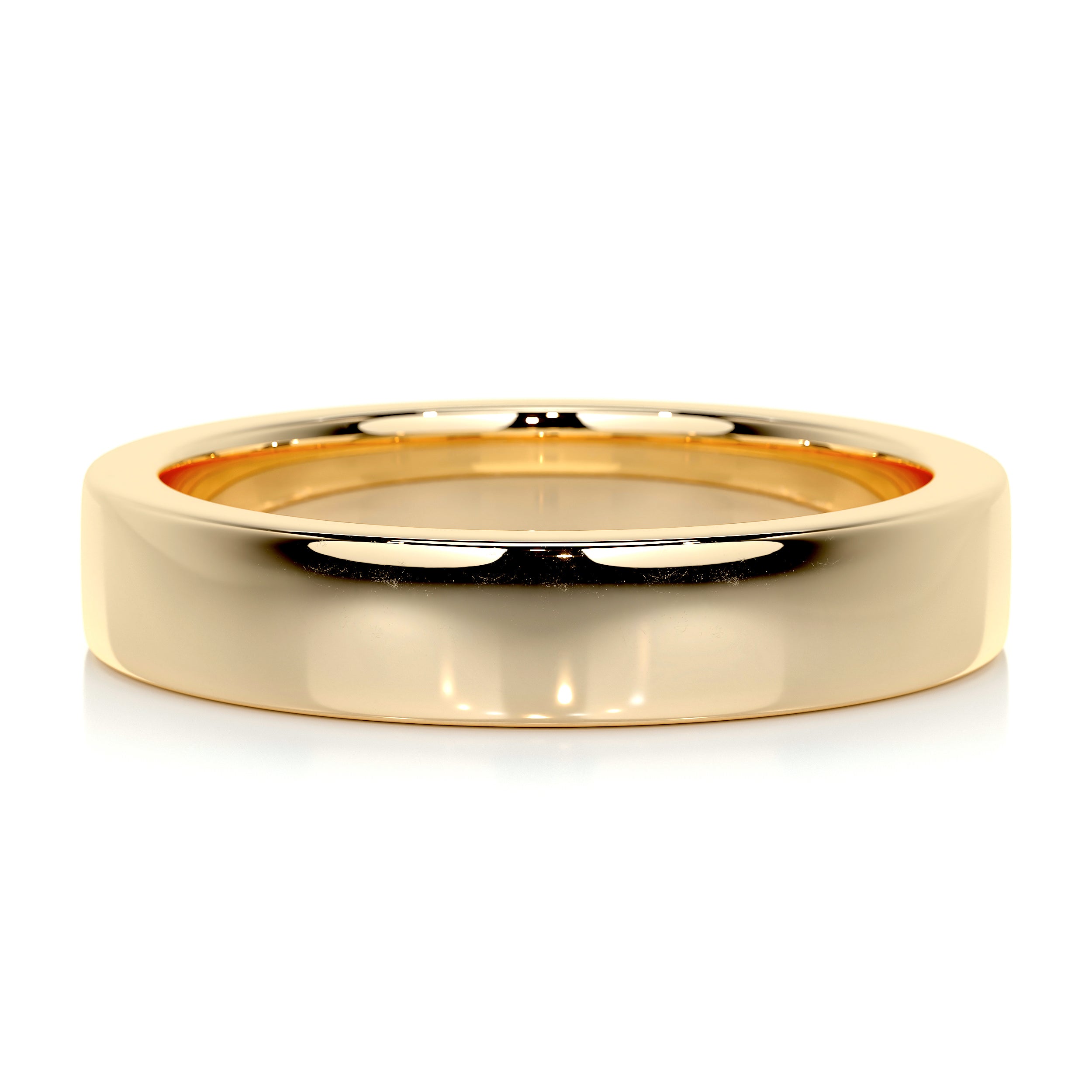 Peter Men's Wedding Band -18K Yellow Gold