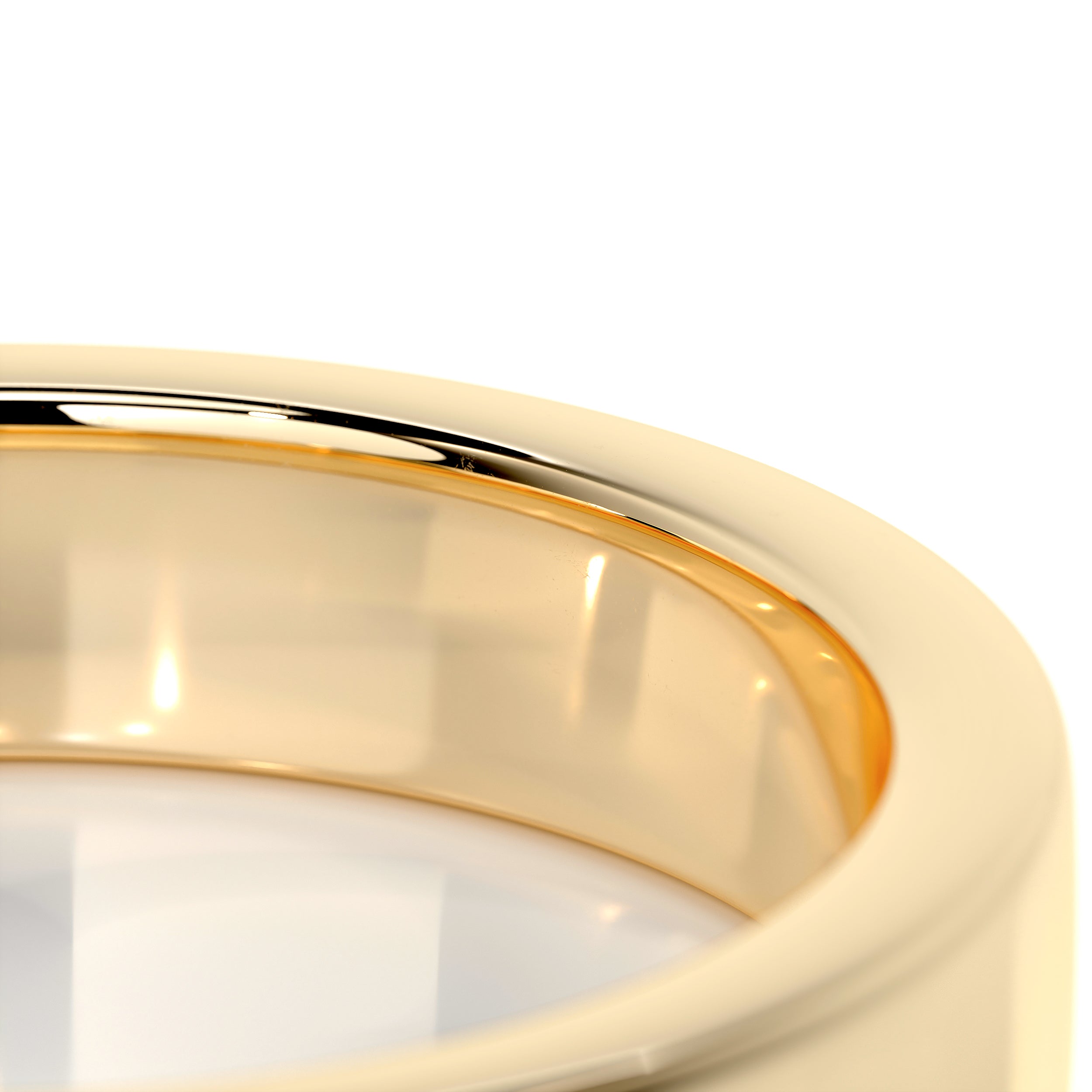 Peter Men's Wedding Band -18K Yellow Gold