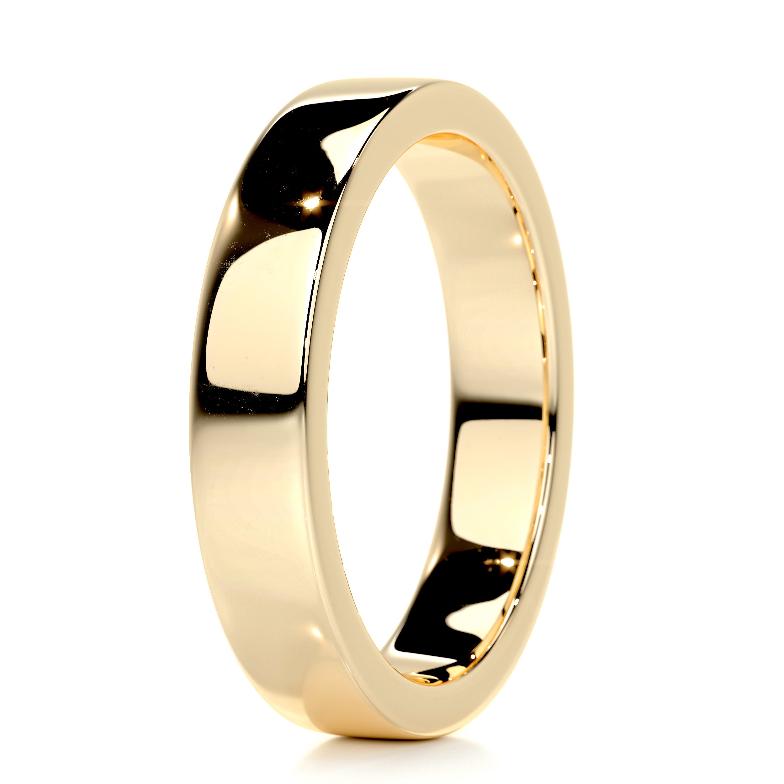 Peter Men's Wedding Band -18K Yellow Gold