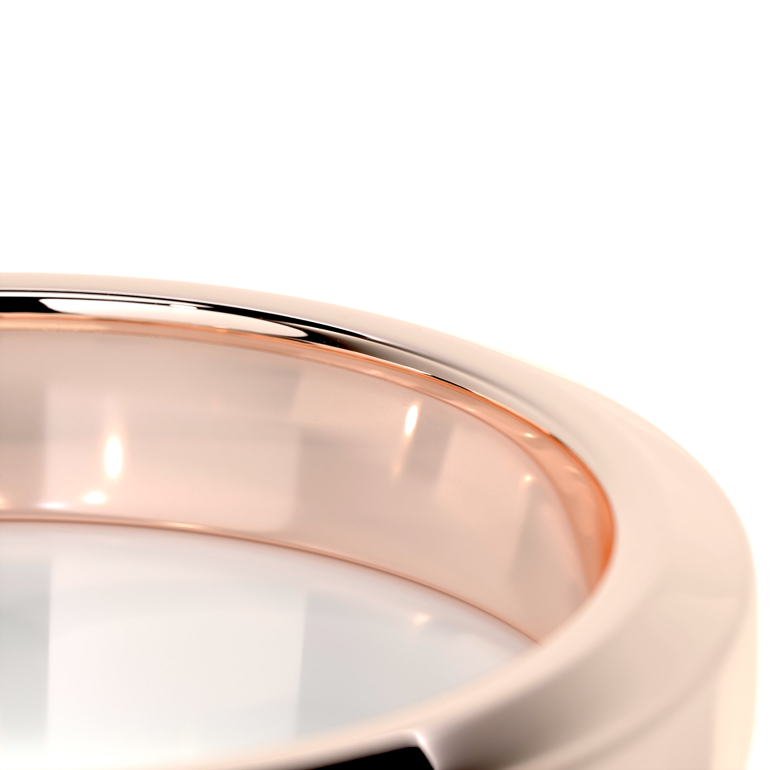 Lewis Men's Wedding Band -14K Rose Gold