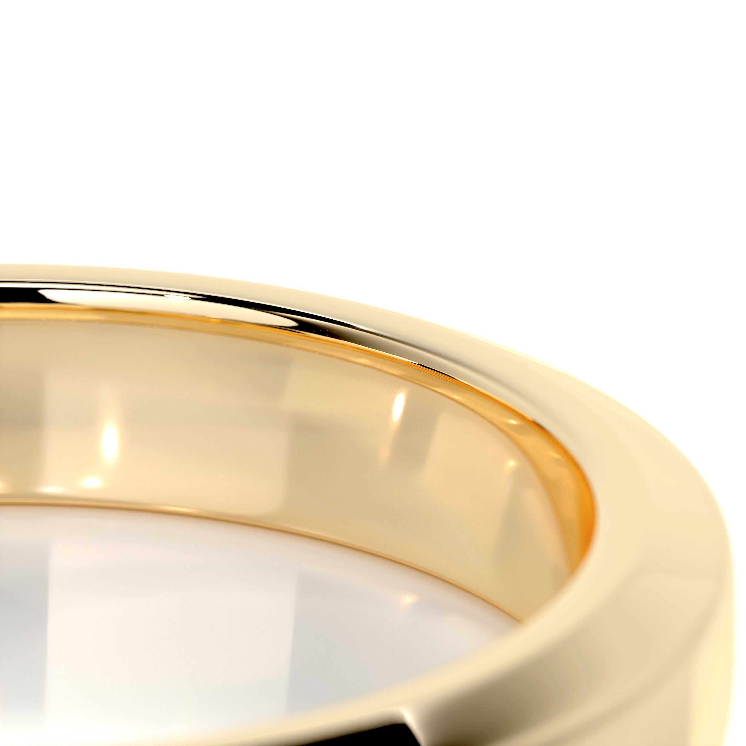 Lewis Men's Wedding Band -18K Yellow Gold