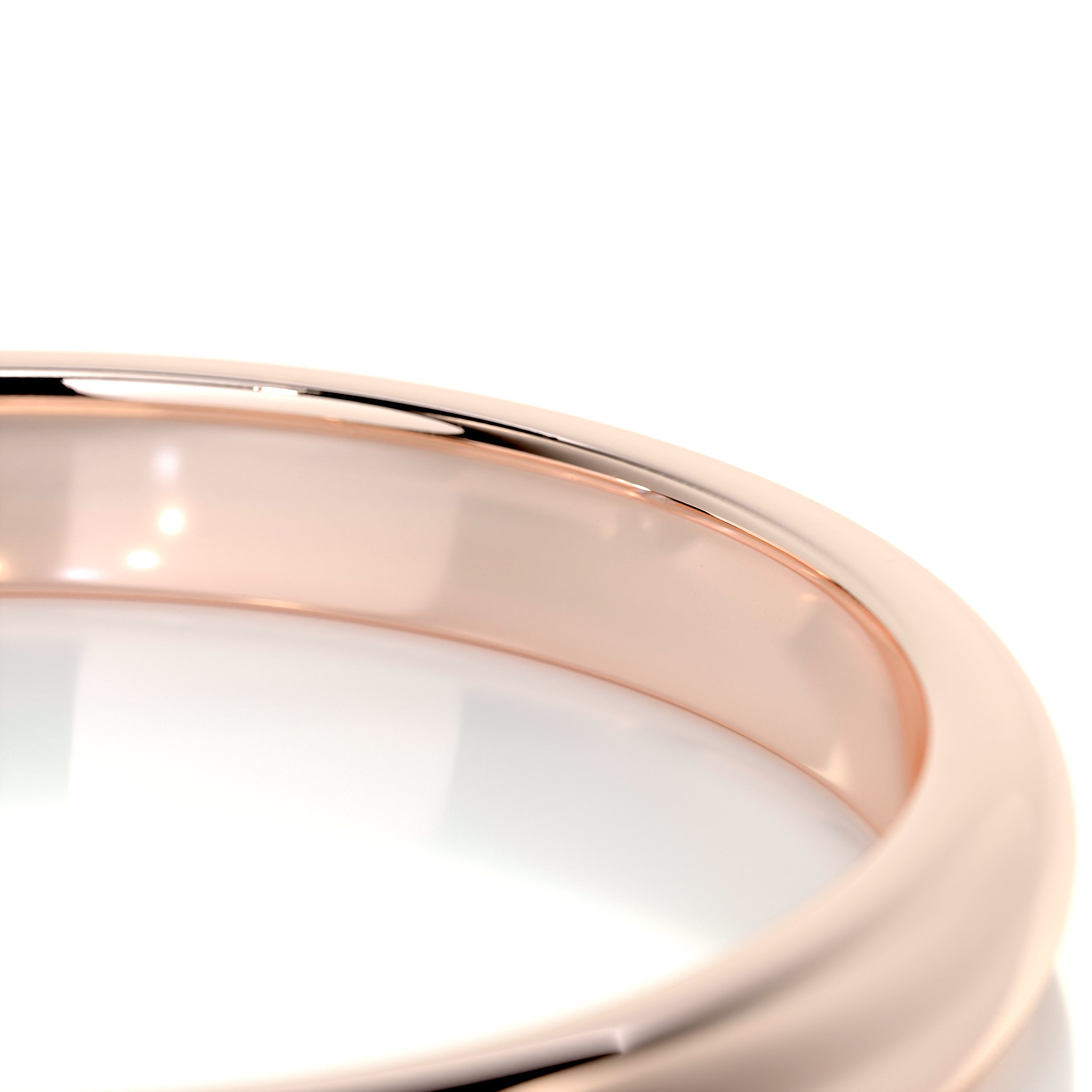 Max Men's Diamond Wedding Band (0.02 Carat) -14K Rose Gold