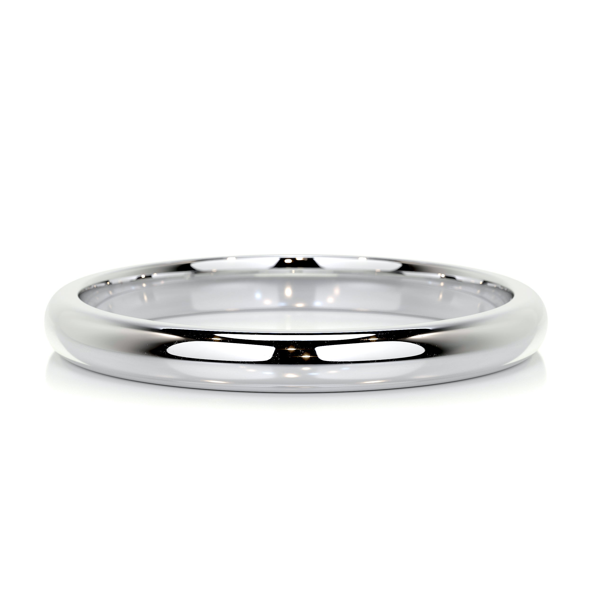 Max Men's Diamond Wedding Band (0.02 Carat) -18K White Gold