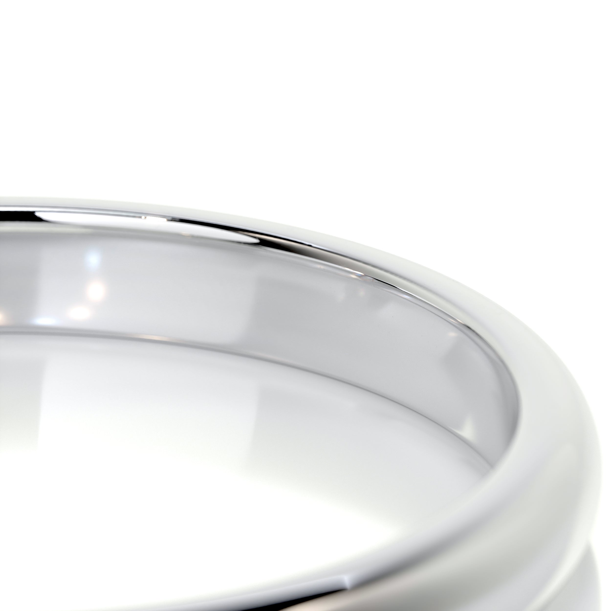 Max Men's Diamond Wedding Band (0.02 Carat) -14K White Gold