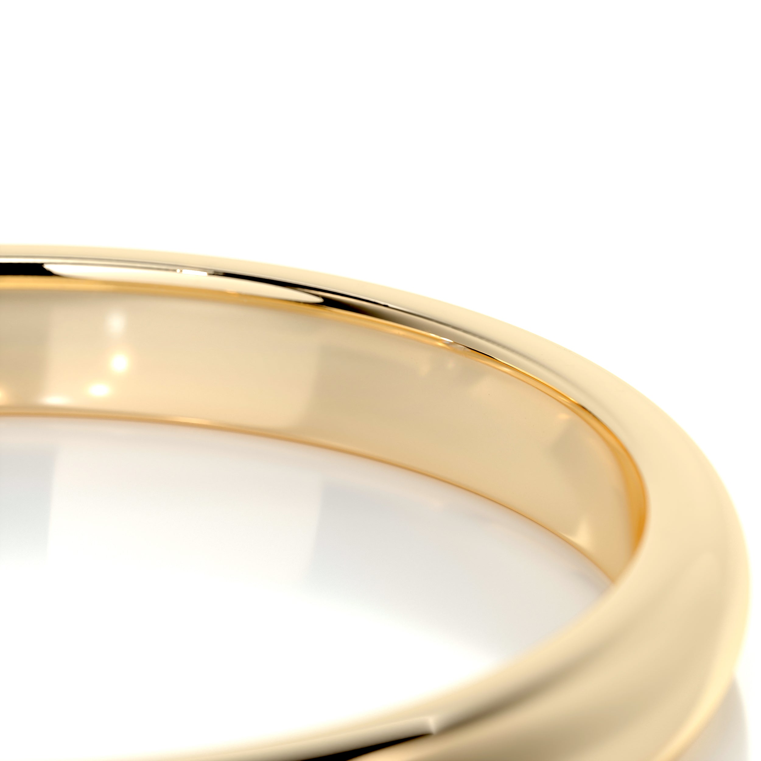 Max Men's Diamond Wedding Band (0.02 Carat) -18K Yellow Gold