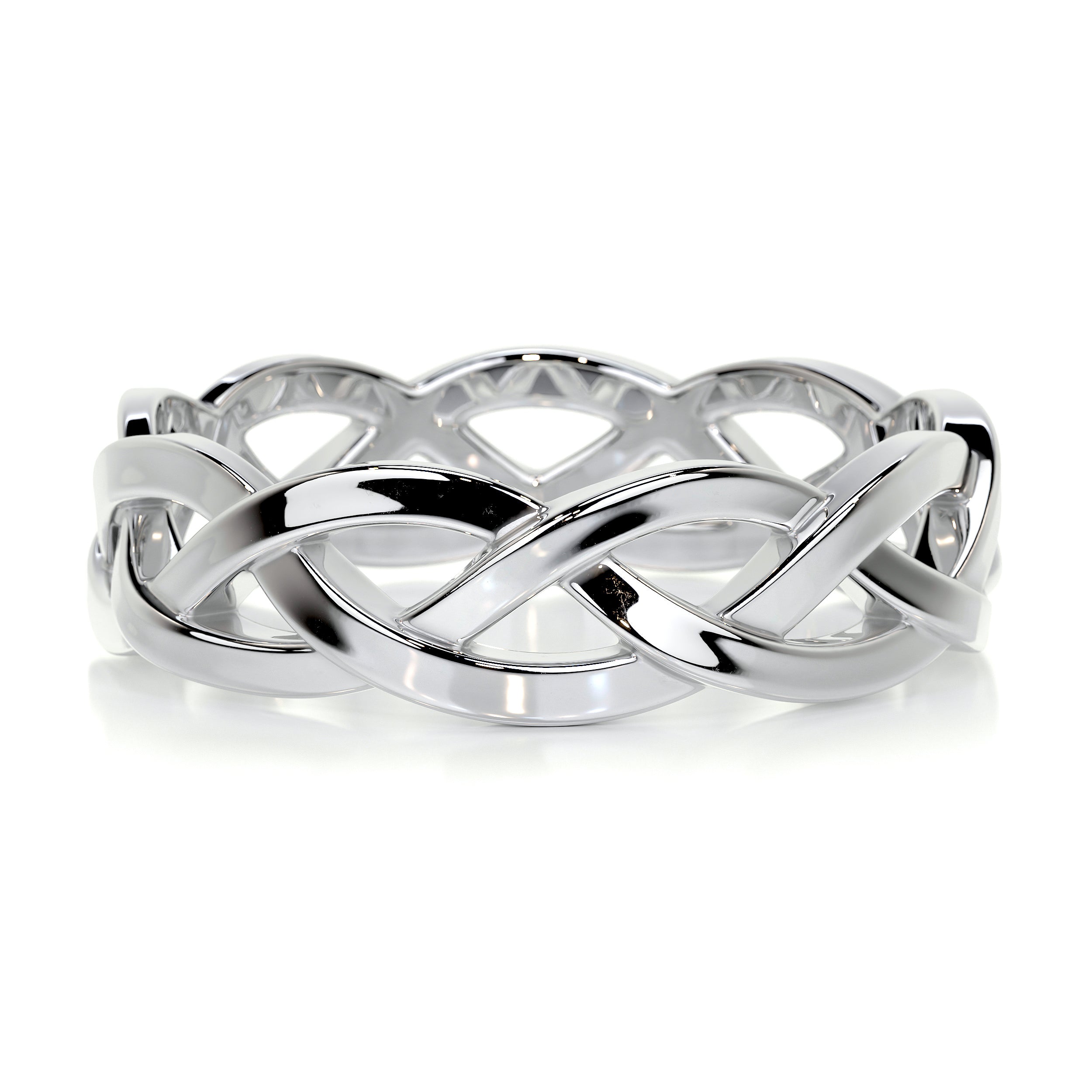 Gerard Men's Wedding Band -14K White Gold