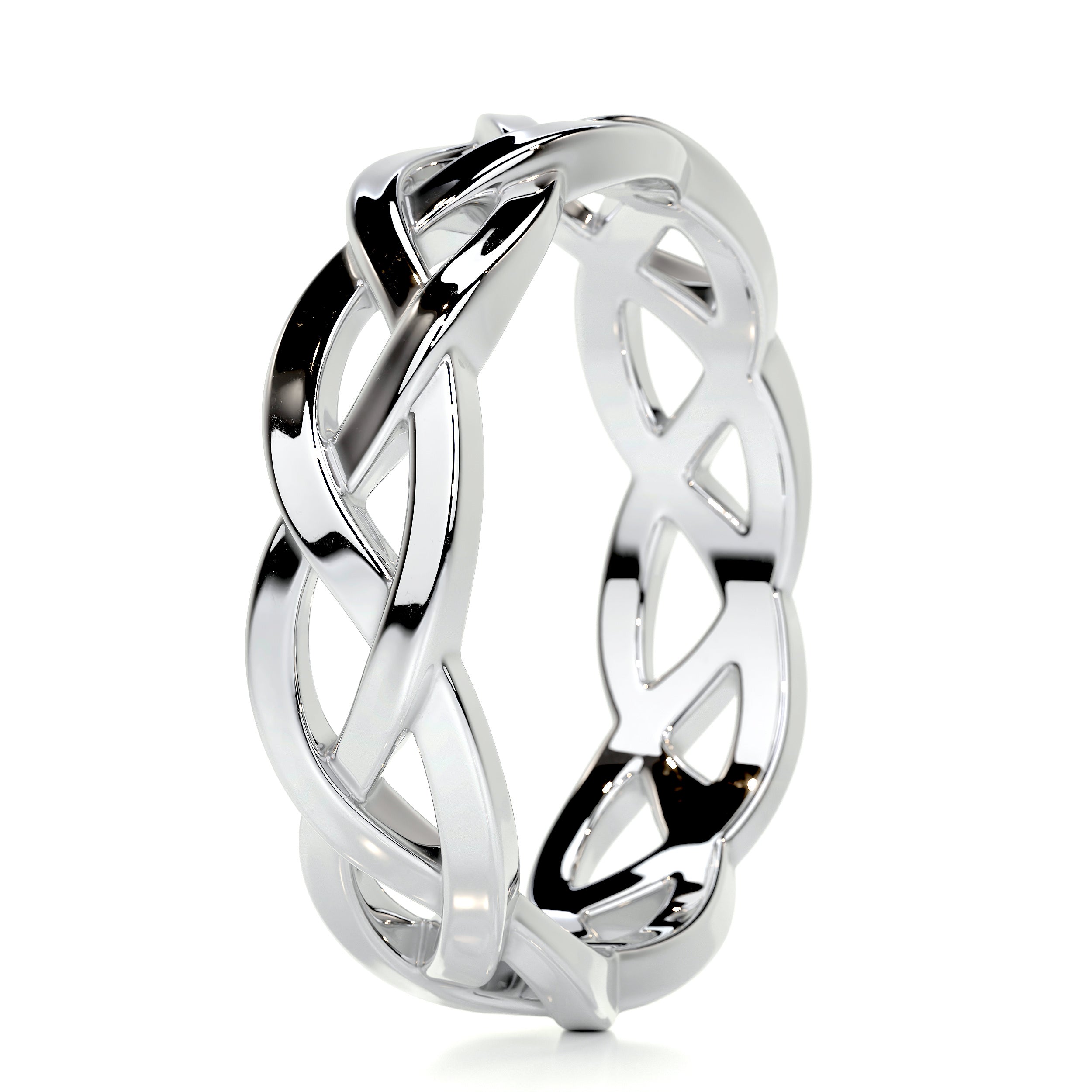 Gerard Men's Wedding Band -14K White Gold
