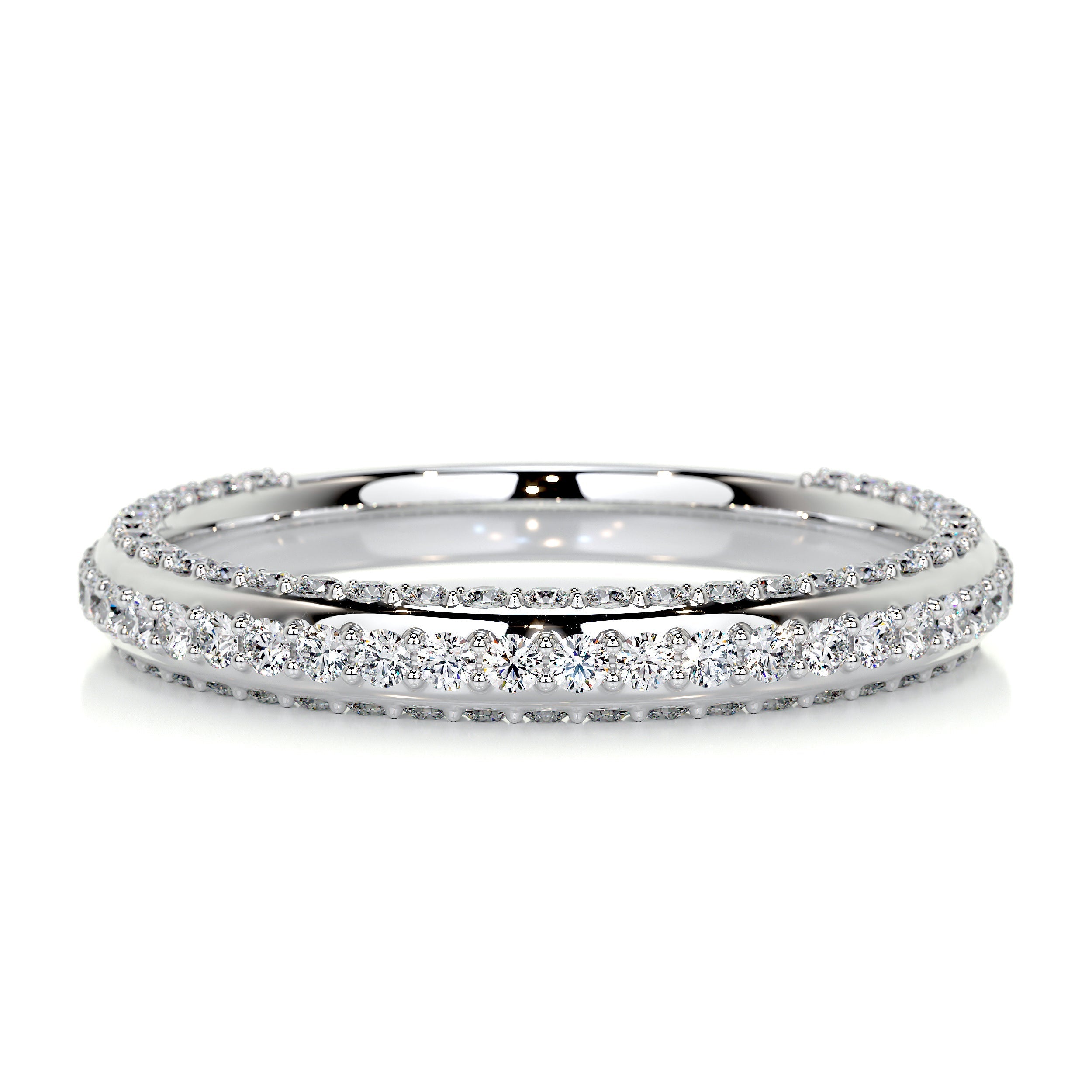 Anastasia Diamond Wedding Ring   (0.75 Carat) -18K White Gold (RTS)