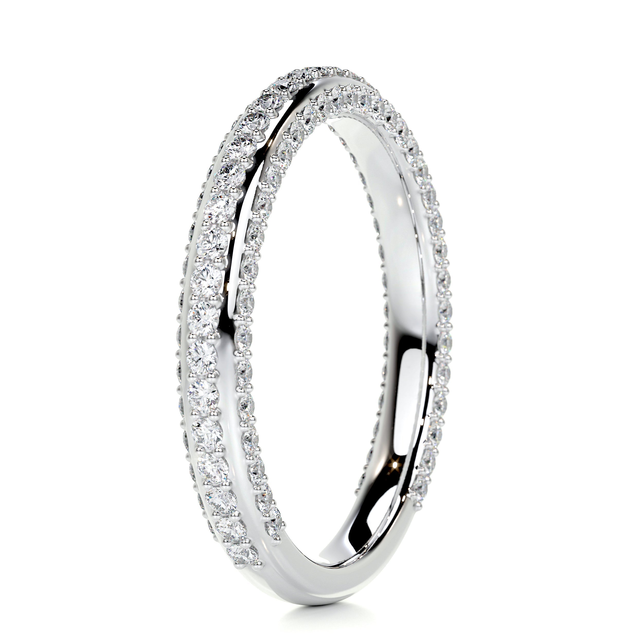 Anastasia Diamond Wedding Ring   (0.75 Carat) -18K White Gold (RTS)