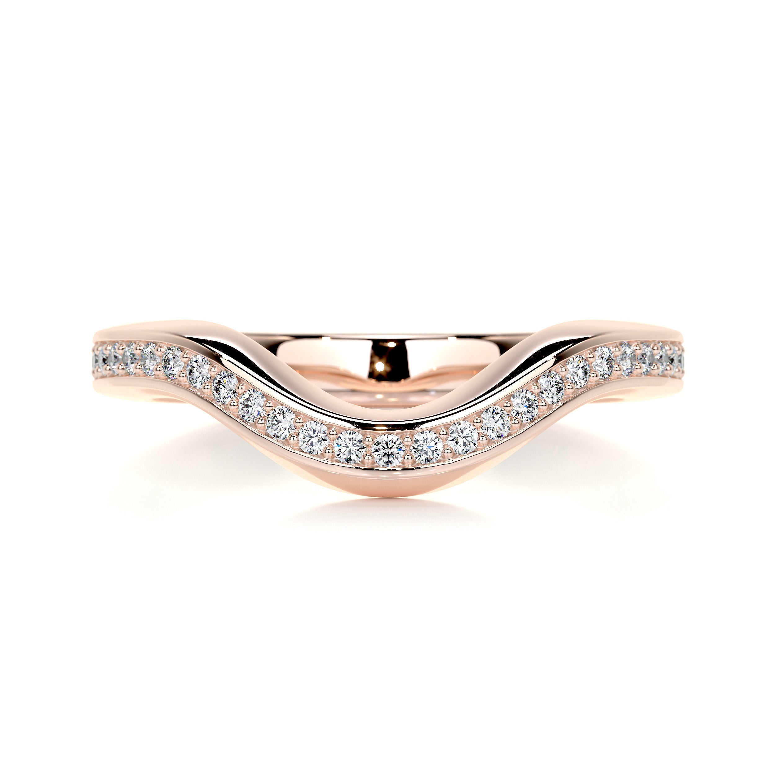 Lucy Diamond Wedding Ring   (0.30 Carat) -14K Rose Gold (RTS)