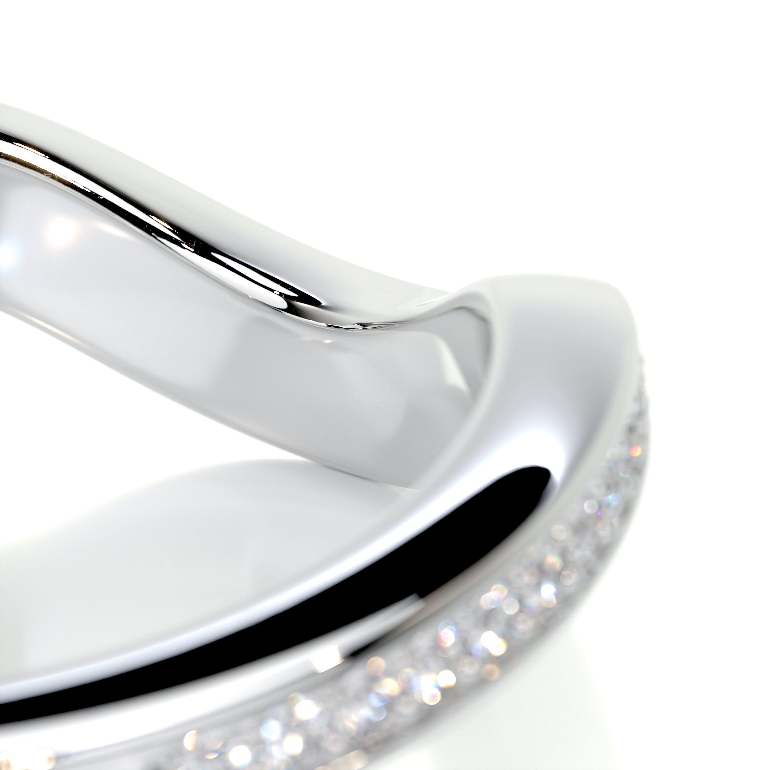 Lucy Diamond Wedding Ring   (0.30 Carat) -14K White Gold (RTS)