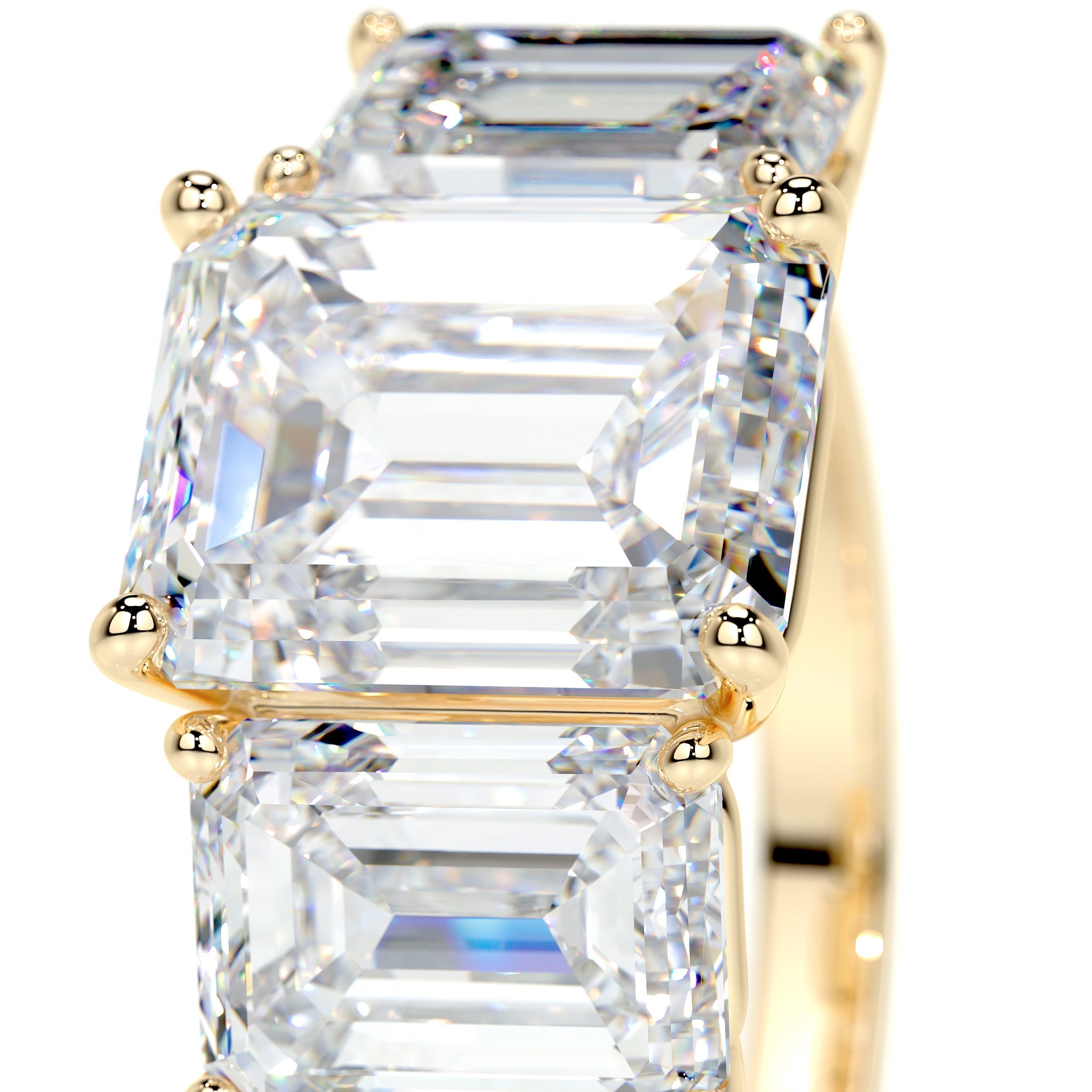 Amanda Lab Grown Diamond Ring   (4 Carat) -18K Yellow Gold