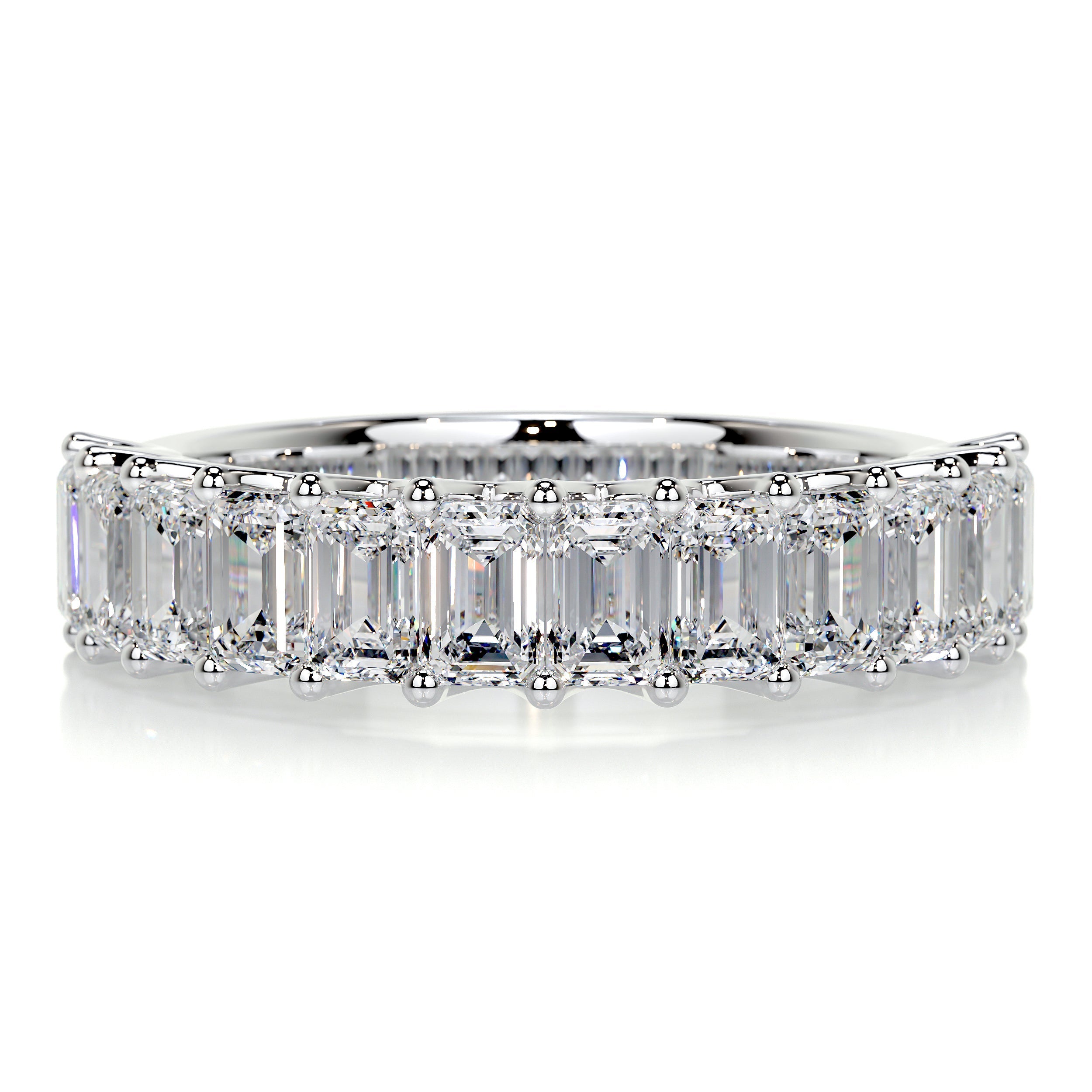 Gina Half Eternity Wedding Ring -14K White Gold (RTS)