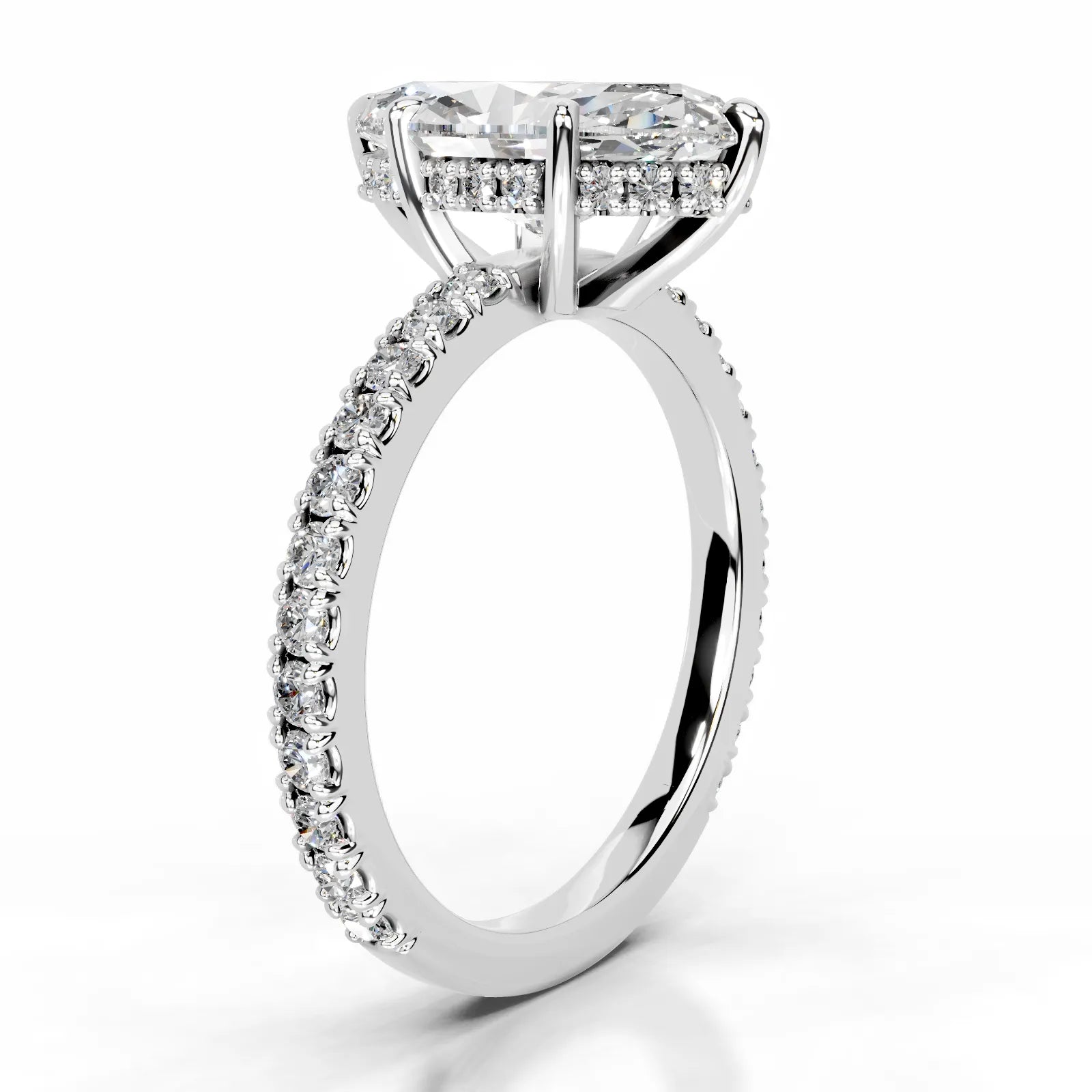 Luna Lab Grown Diamond Ring Marquise -14K White Gold