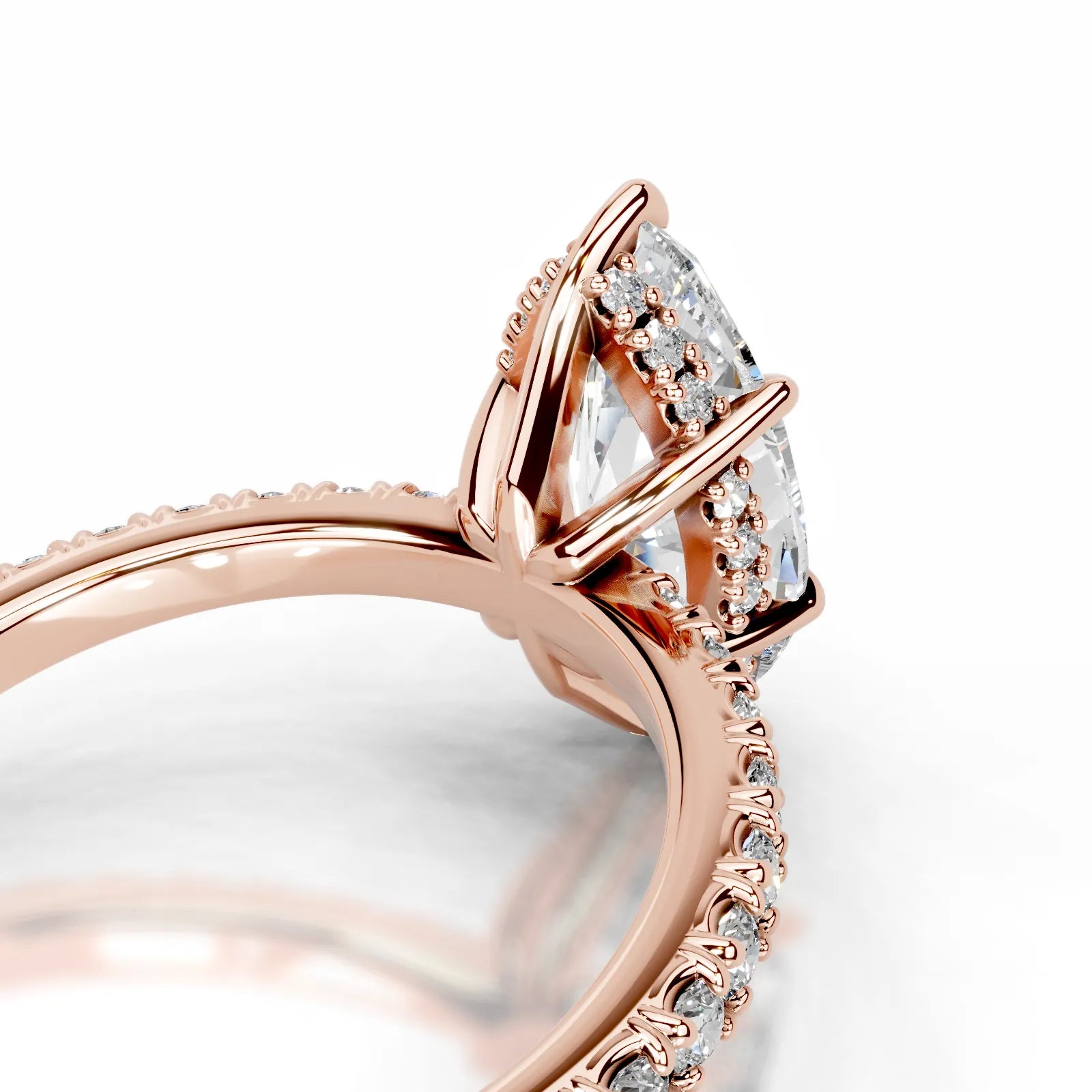 Luna Lab Grown Diamond Ring Marquise -14K Rose Gold