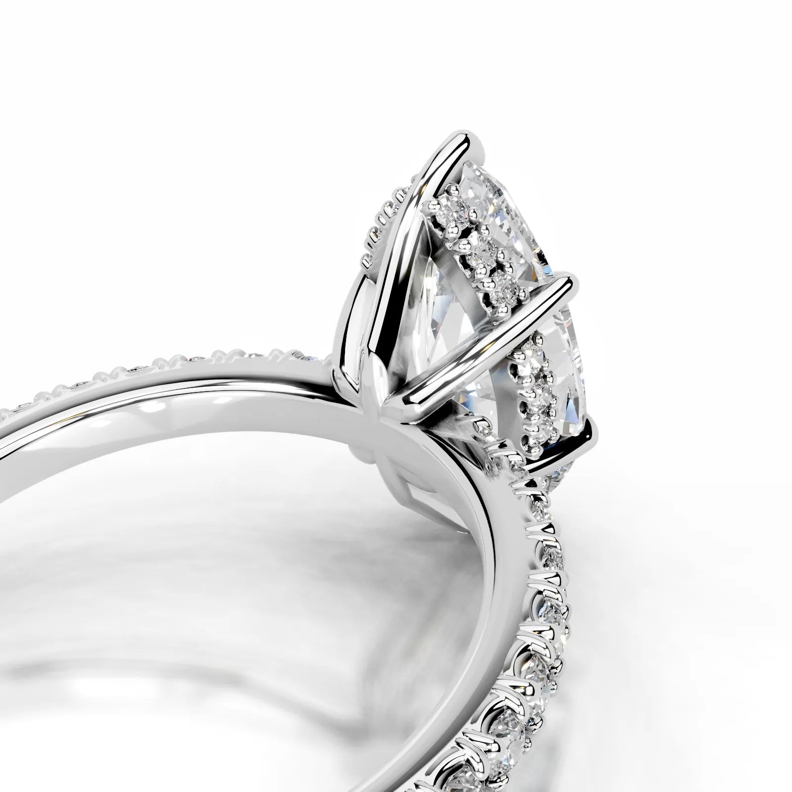 Luna Lab Grown Diamond Ring Marquise -14K White Gold