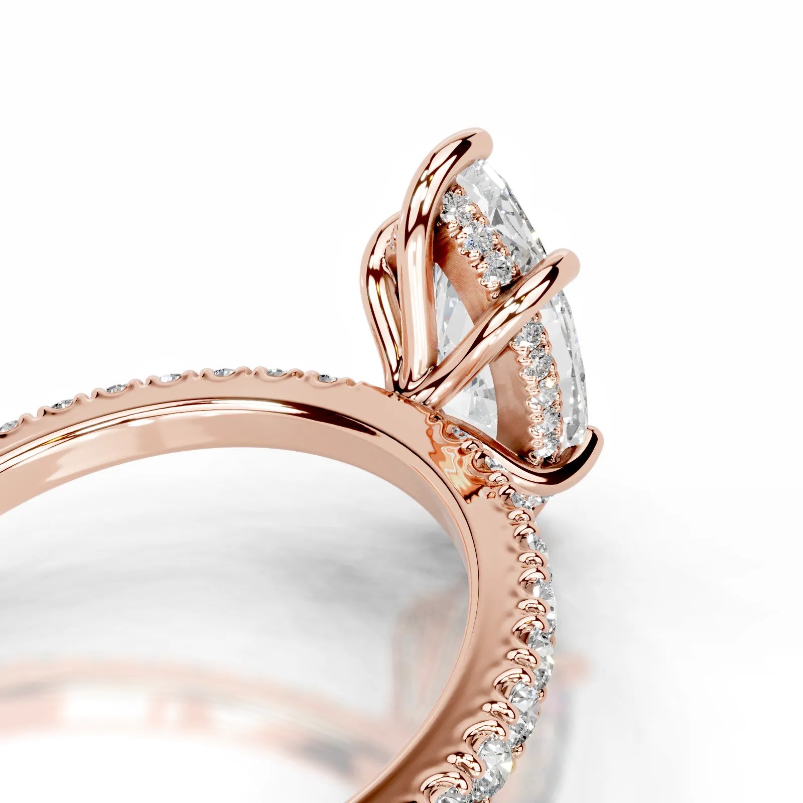 Lucy Lab Grown Diamond Ring Marquise -14K Rose Gold
