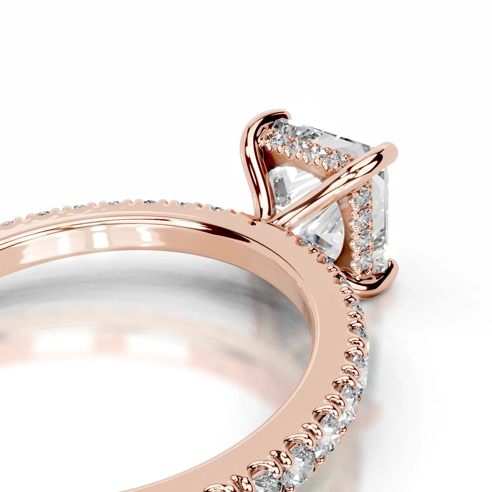 Lucy Lab Grown Diamond Ring Princess -14K Rose Gold