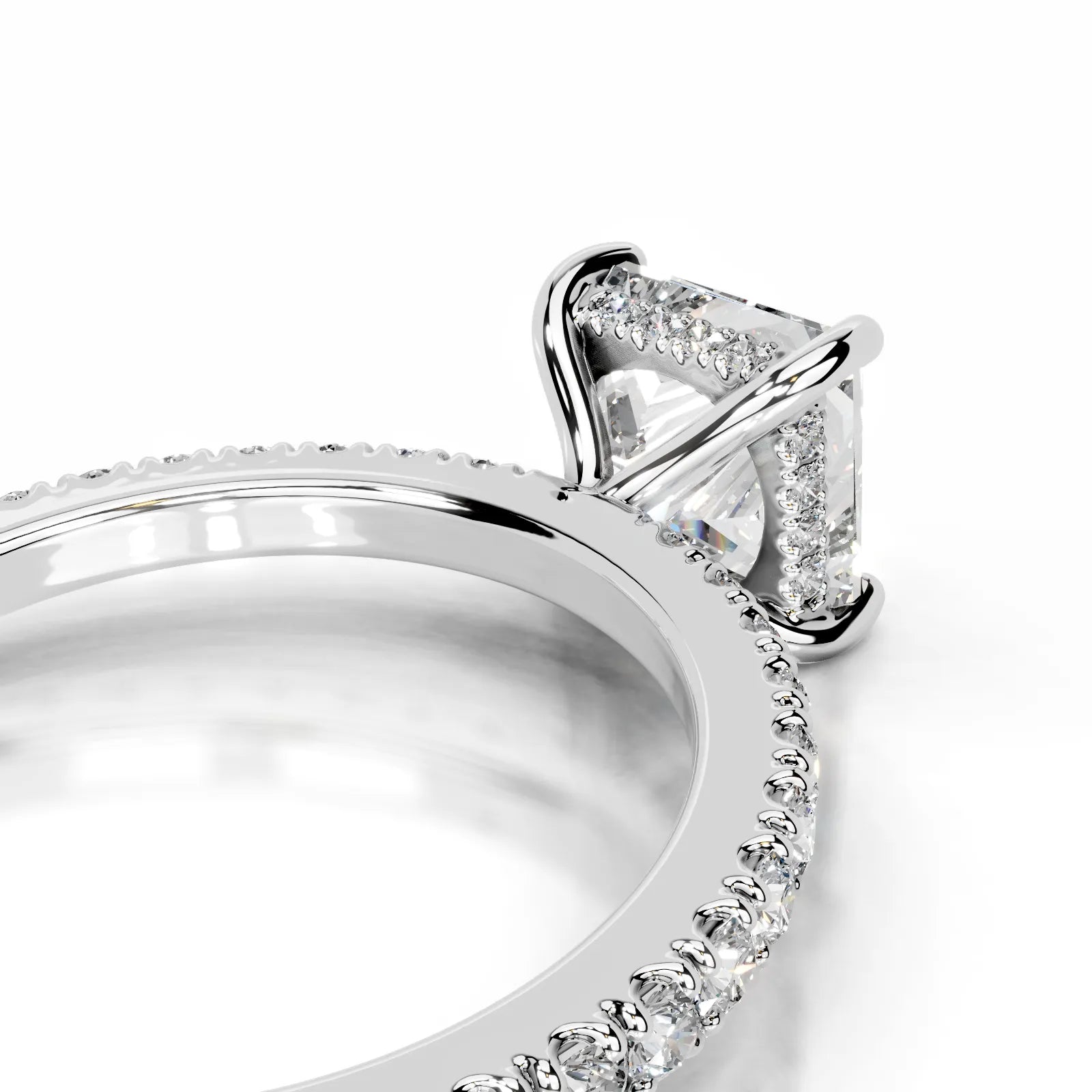 Lucy Lab Grown Diamond Ring Princess -14K White Gold