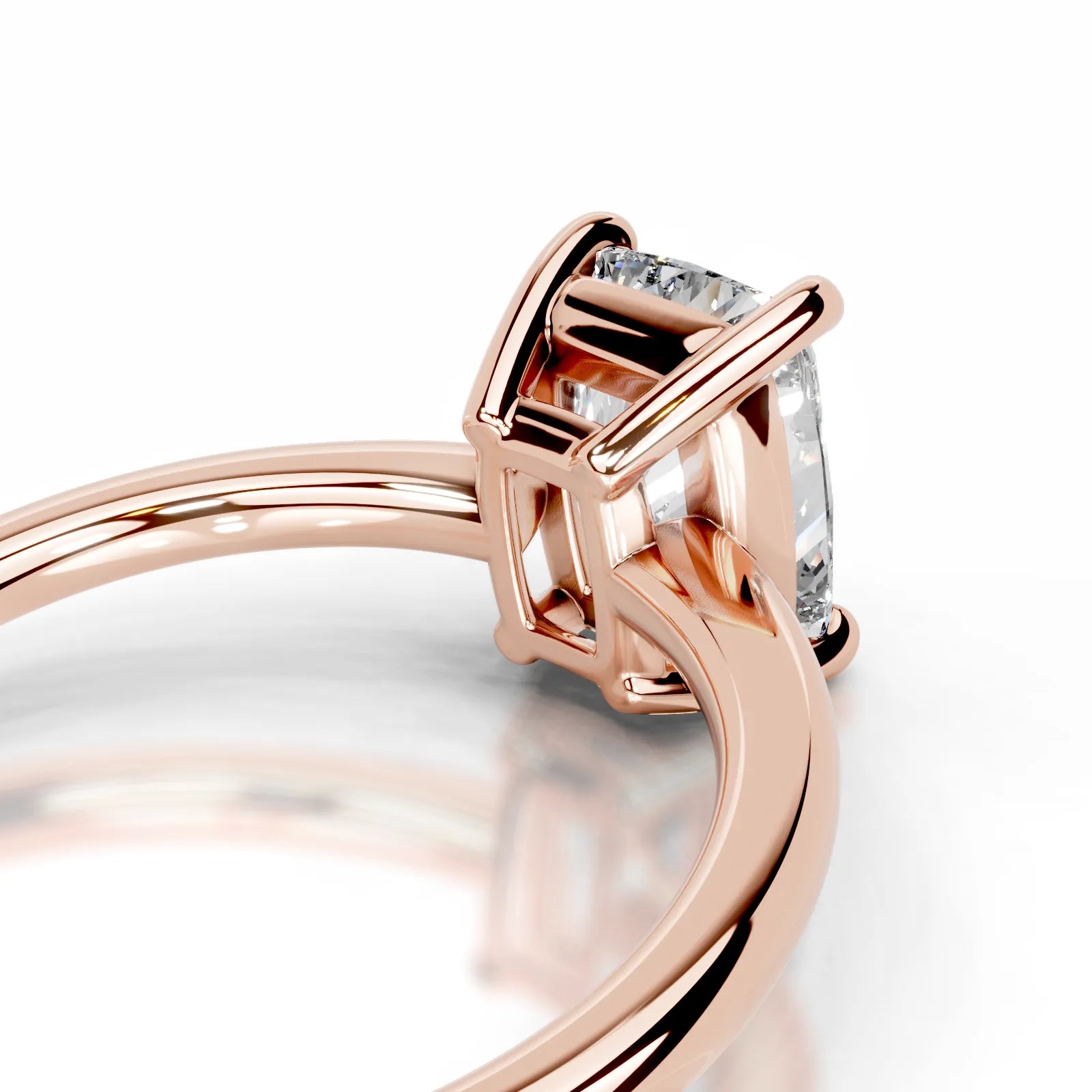 Adaline Lab Grown Diamond Ring Elongated Cushion -14K Rose Gold