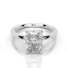 Adaline Lab Grown Diamond Ring Elongated Cushion -Platinum