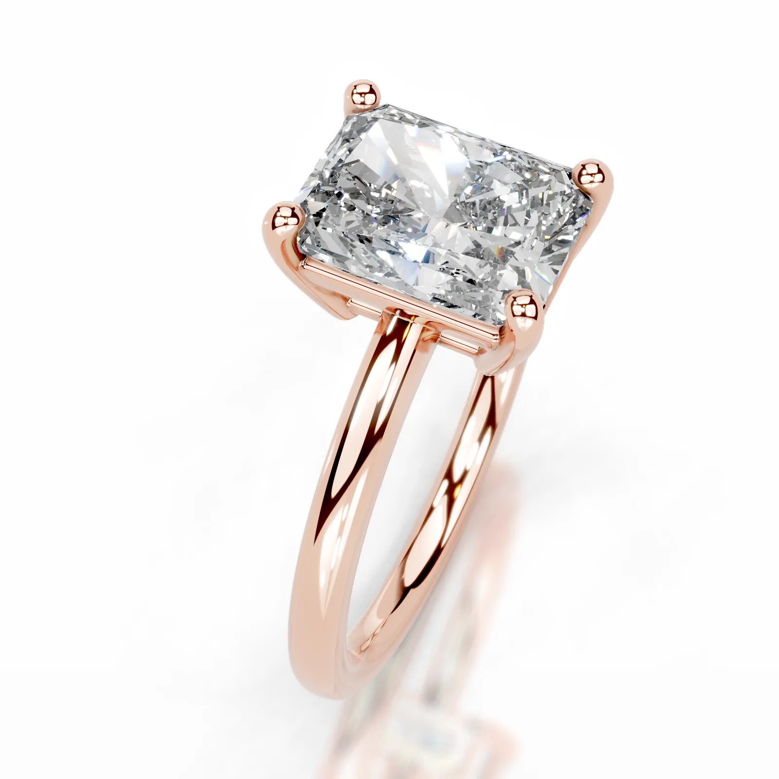 Adaline Lab Grown Diamond Ring Elongated Radiant -14K Rose Gold