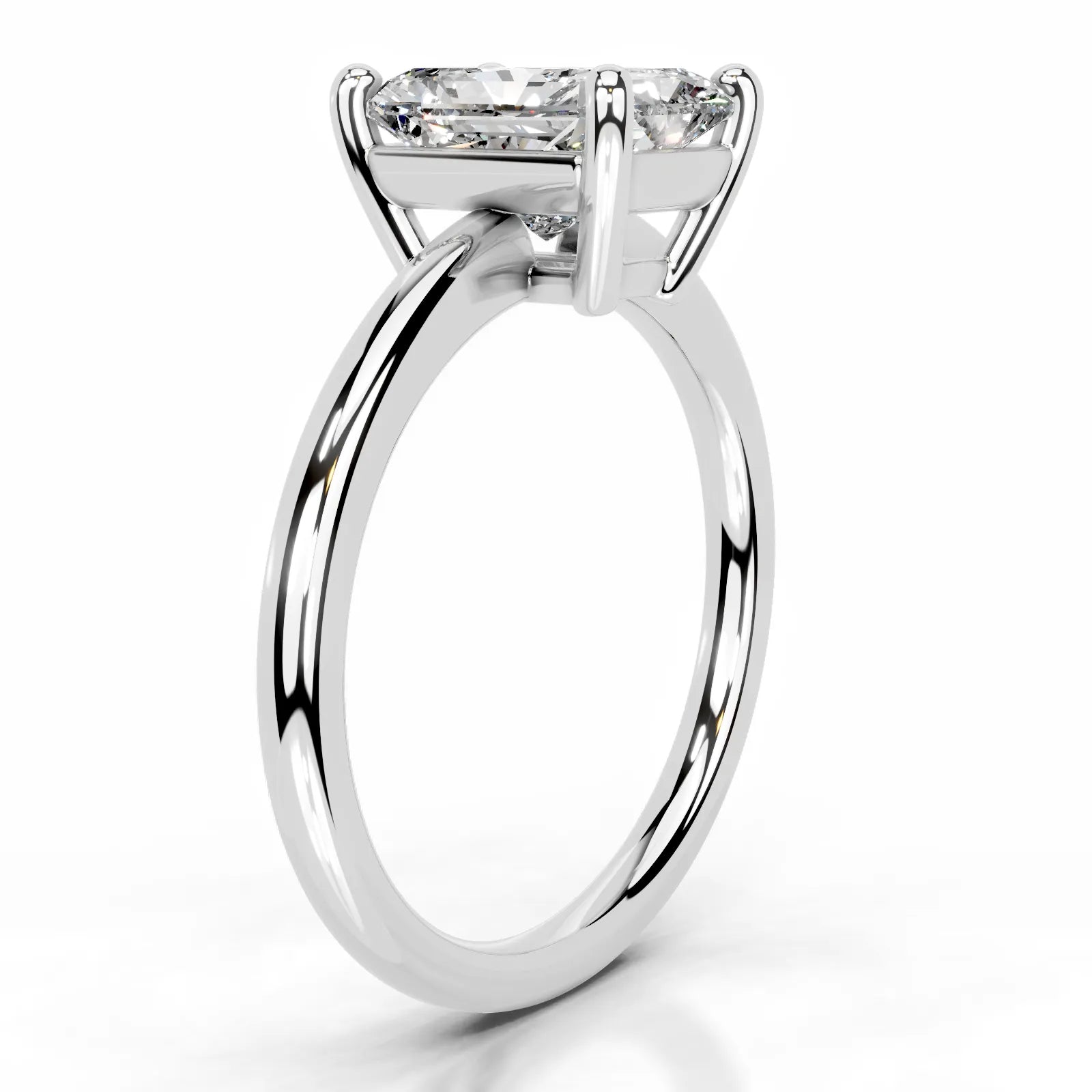 Adaline Lab Grown Diamond Ring Elongated Radiant -14K White Gold