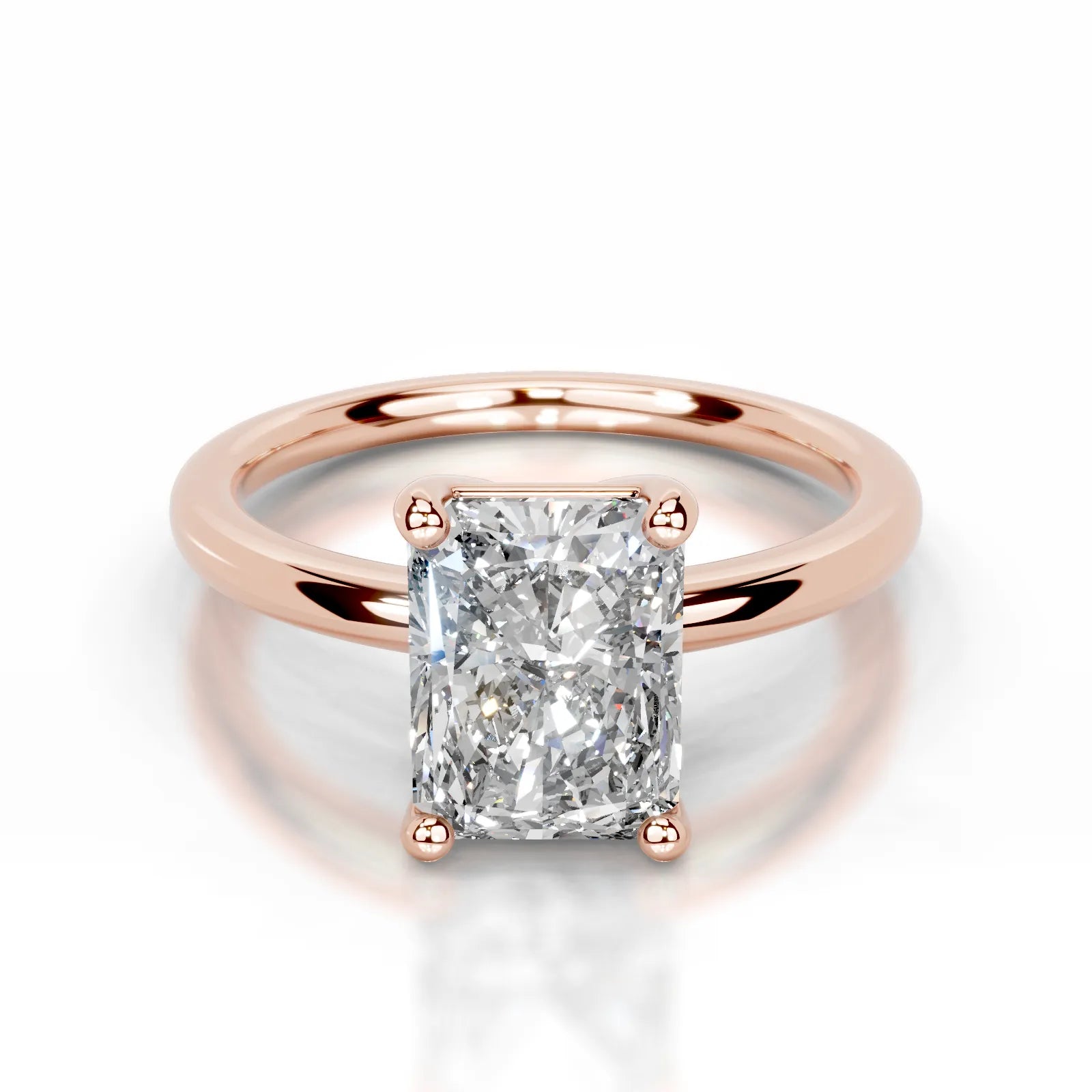 Adaline Lab Grown Diamond Ring Elongated Radiant -14K Rose Gold