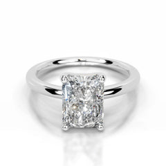 Adaline Lab Grown Diamond Ring Elongated Radiant -Platinum