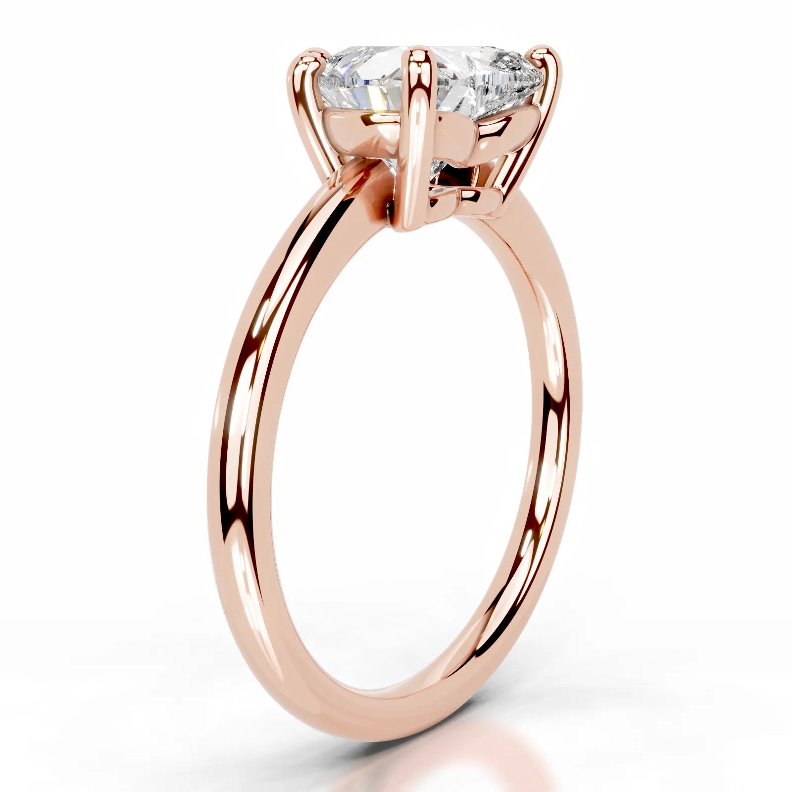 Adaline Lab Grown Diamond Ring Heart -14K Rose Gold