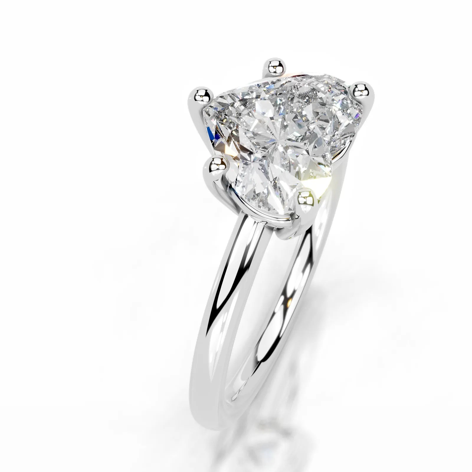 Adaline Lab Grown Diamond Ring Heart -14K White Gold