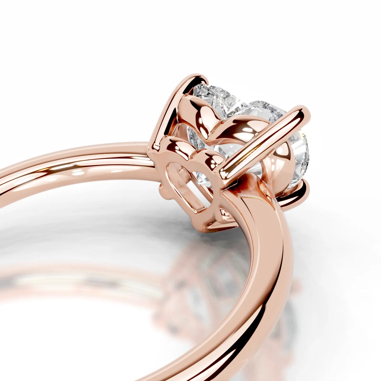 Adaline Lab Grown Diamond Ring Heart -14K Rose Gold